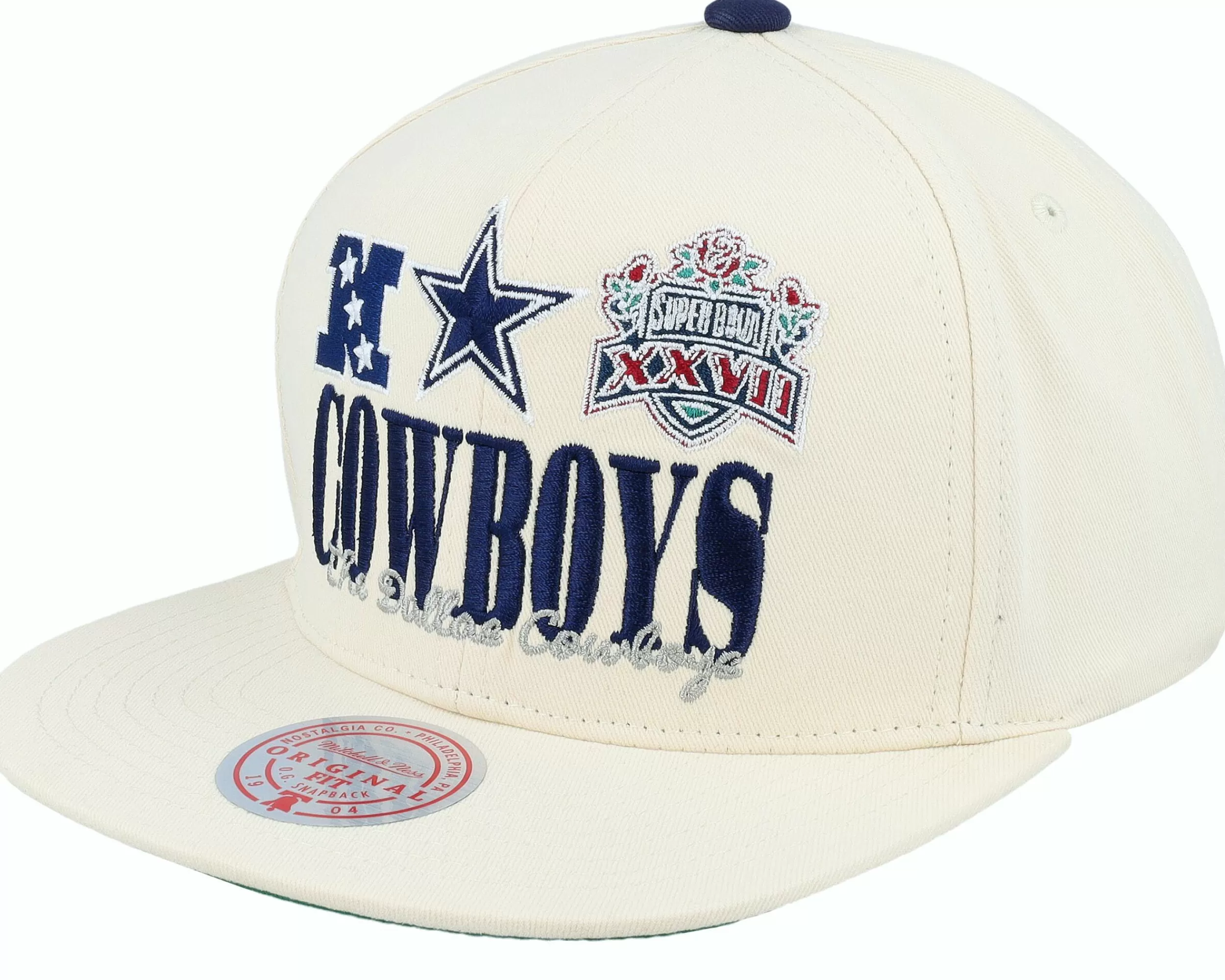 Mitchell & Ness Dallas Cowboys Reframe Retro Off White Snapback - -Unisex Snapback