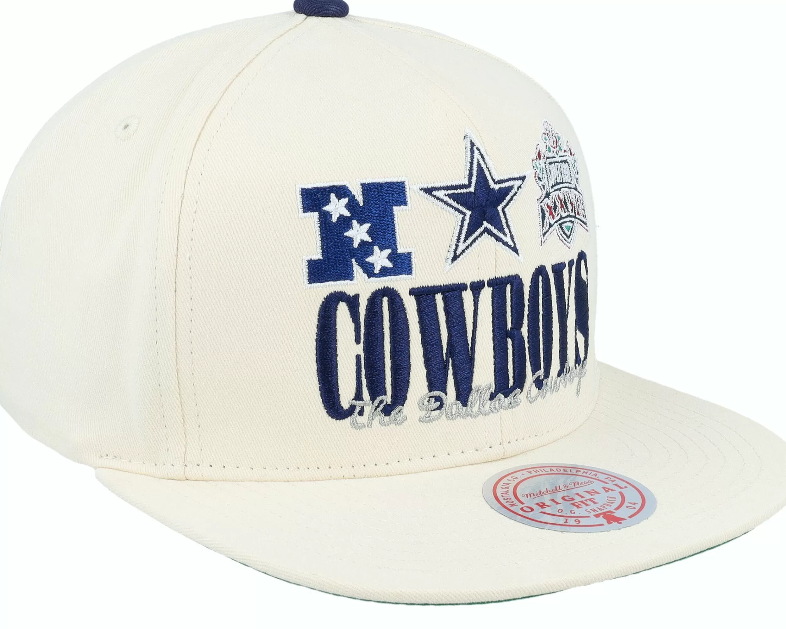 Mitchell & Ness Dallas Cowboys Reframe Retro Off White Snapback - -Unisex Snapback