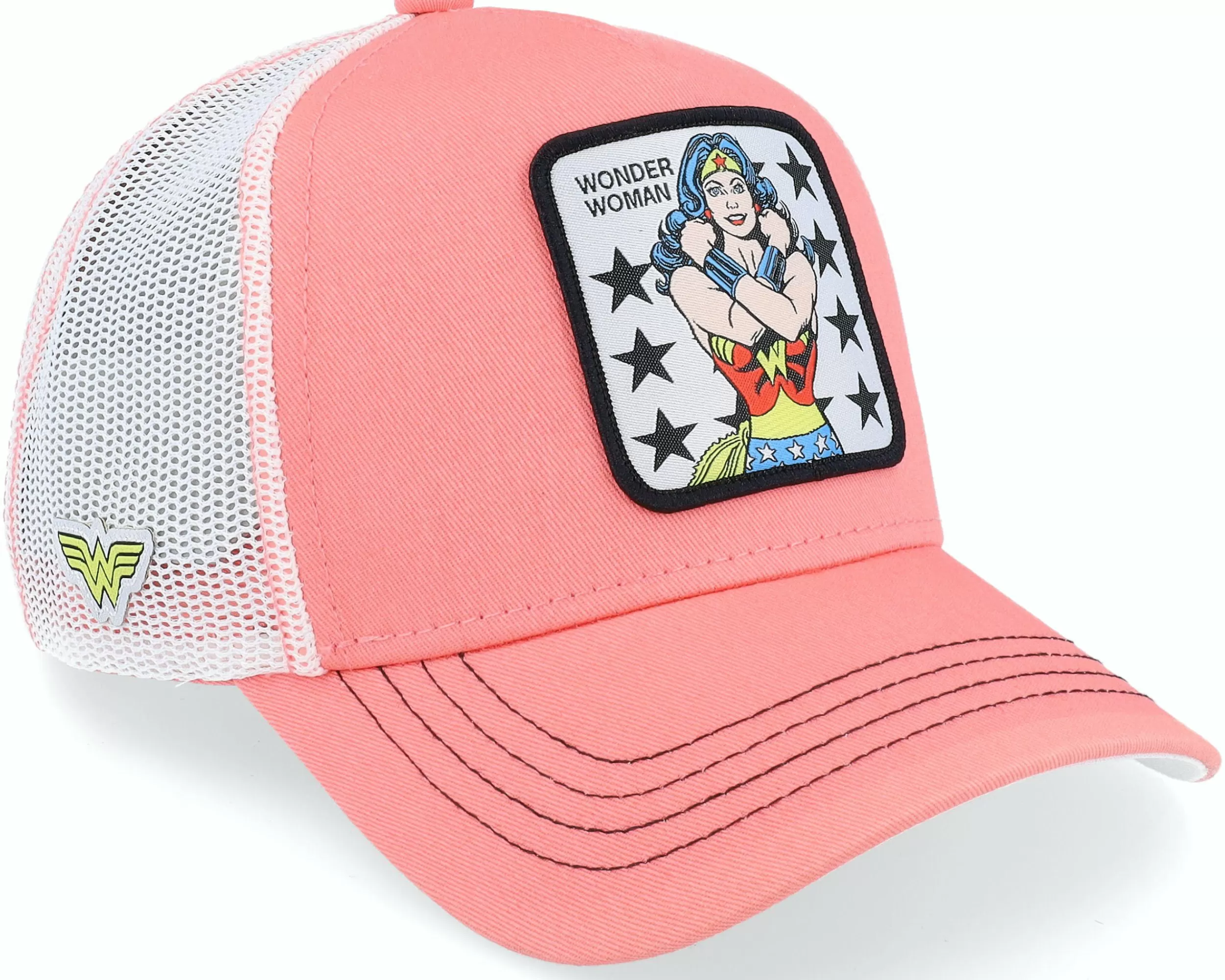 Capslab Dc Comics Wonder Woman Pink/White Trucker - -Unisex Trucker