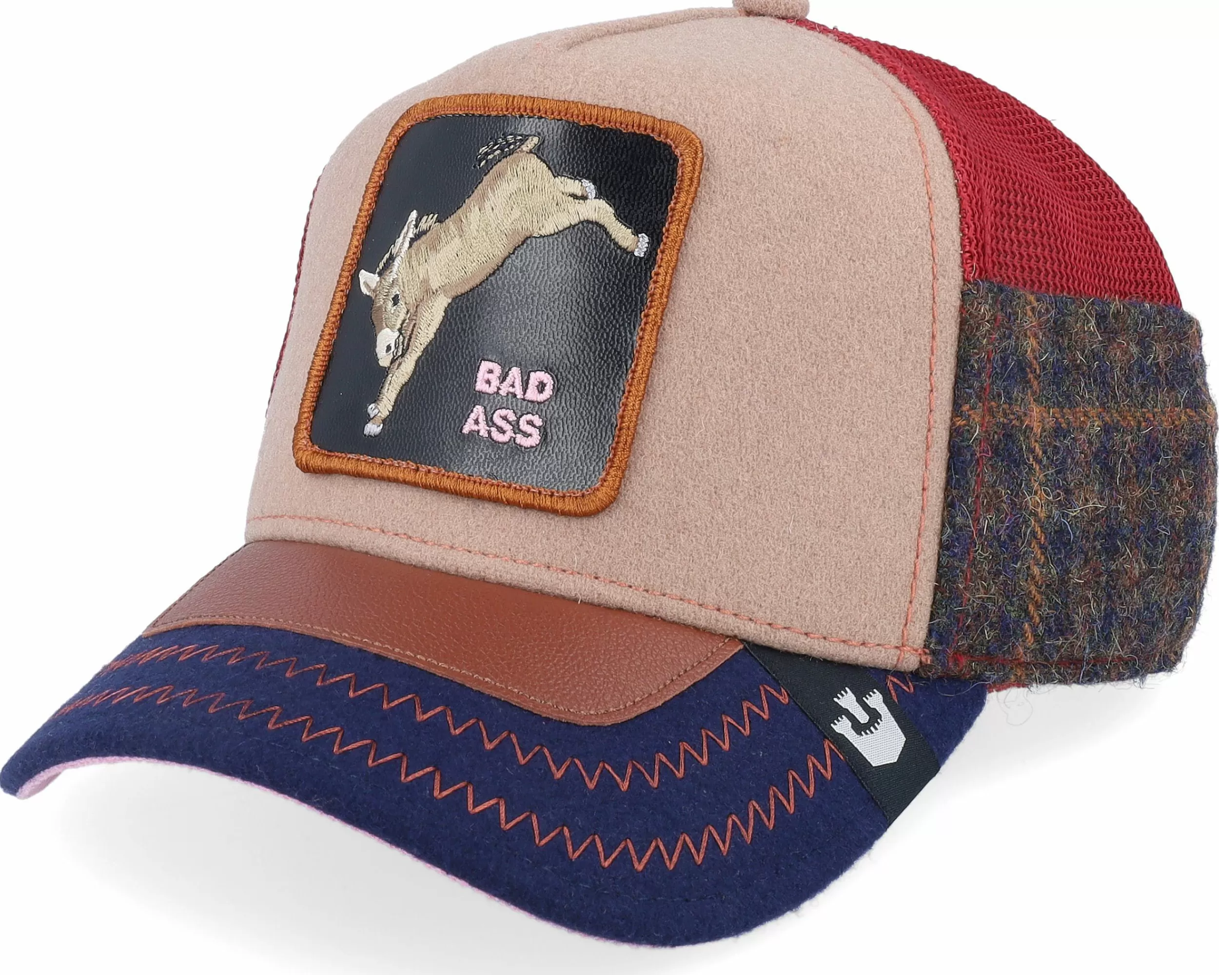 Goorin Bros. Detention Seeker Ass Play Khaki Trucker - -Unisex Trucker