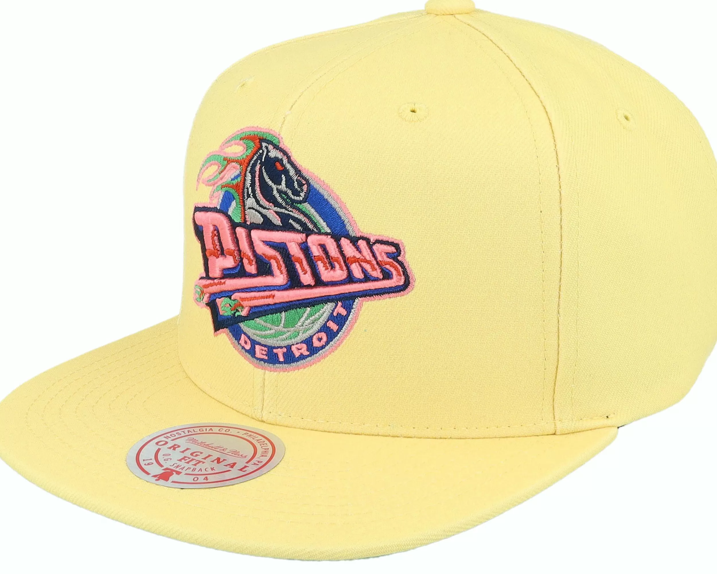 Mitchell & Ness Detroit Pistons So Fresh Hwc Yellow Snapback - -Unisex Snapback