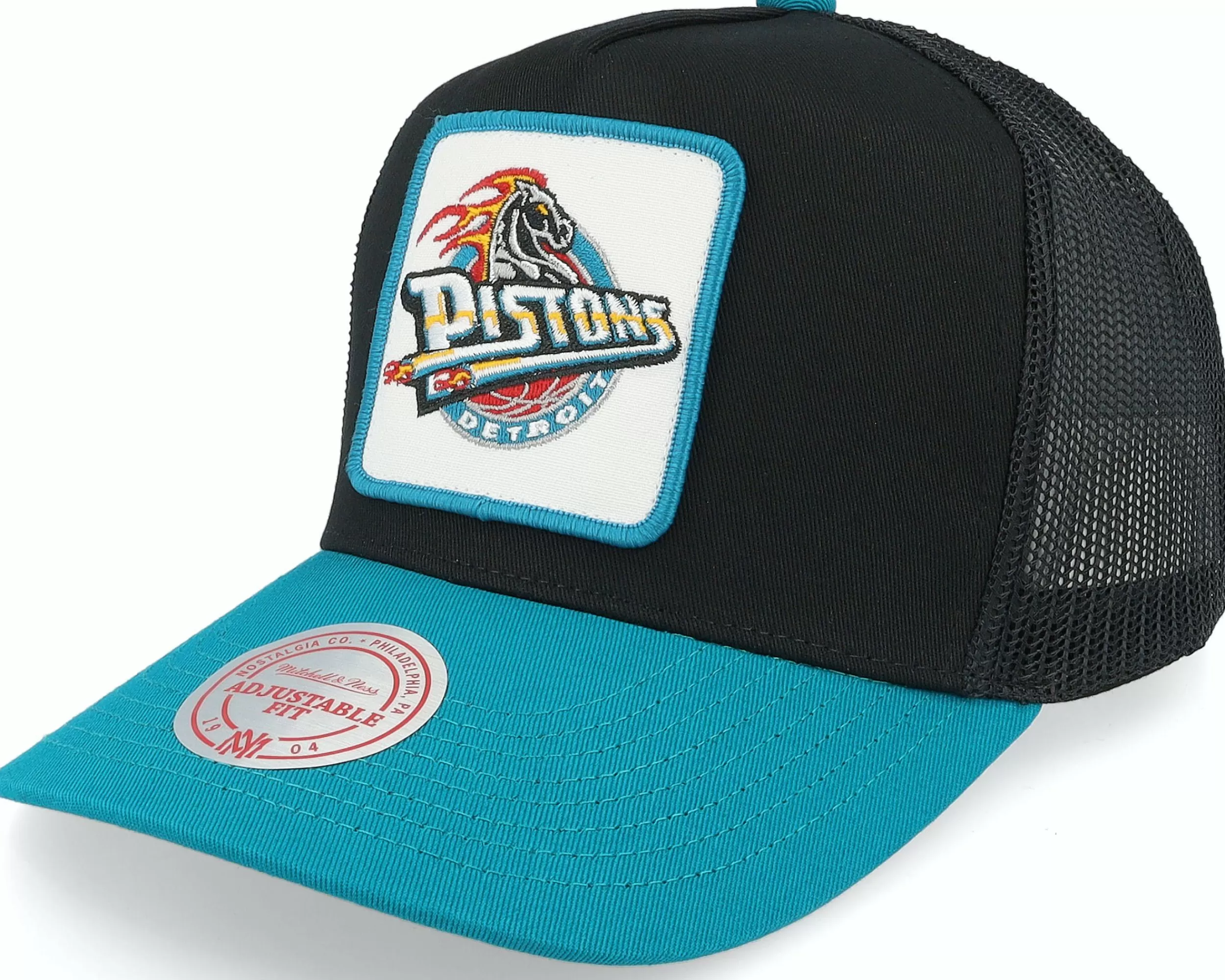 Mitchell & Ness Detroit Pistons Truck It Hwc Black Trucker - -Unisex Trucker