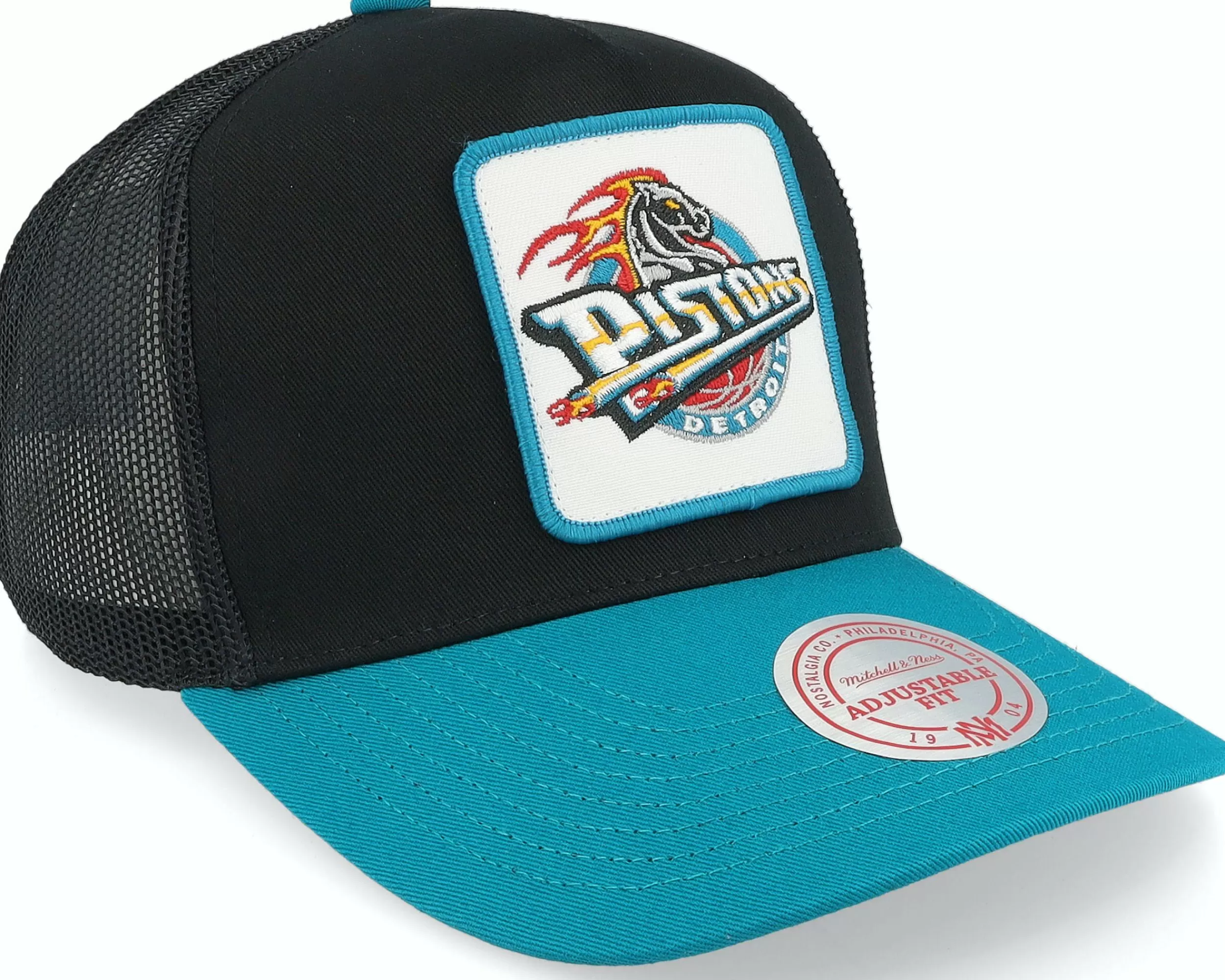 Mitchell & Ness Detroit Pistons Truck It Hwc Black Trucker - -Unisex Trucker