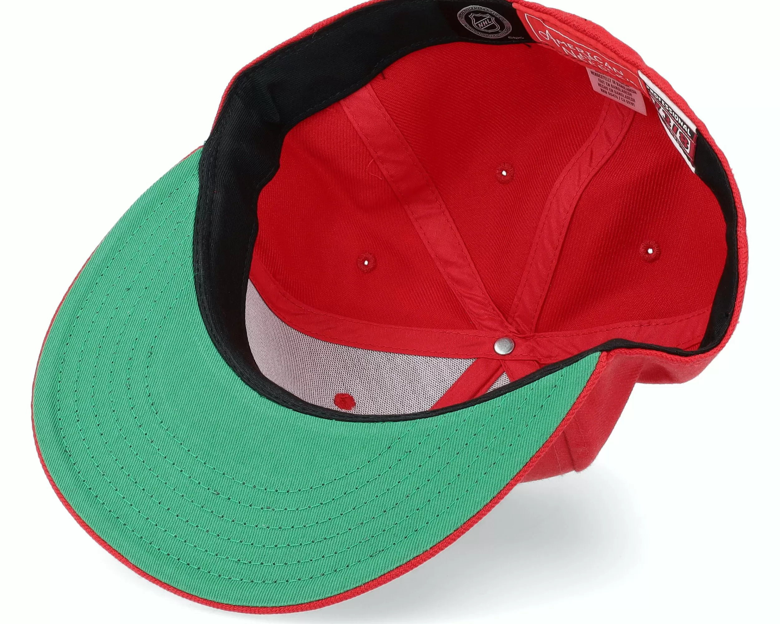 American Needle Detroit Red Wings Deep Dish Fitted Red Fitted - -Unisex Fitted