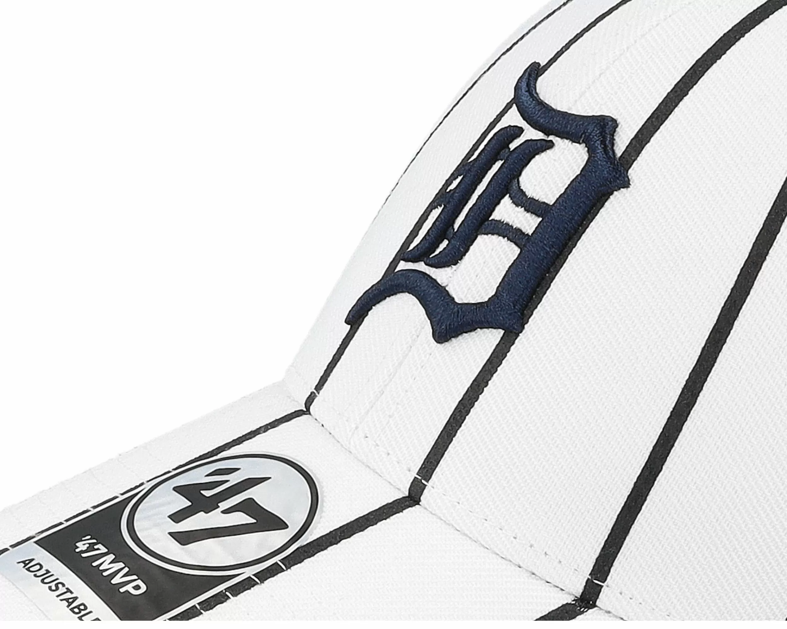 47 Brand Detroit Tigers Mlb Bird Cage Mvp White Adjustable - -Unisex Adjustable