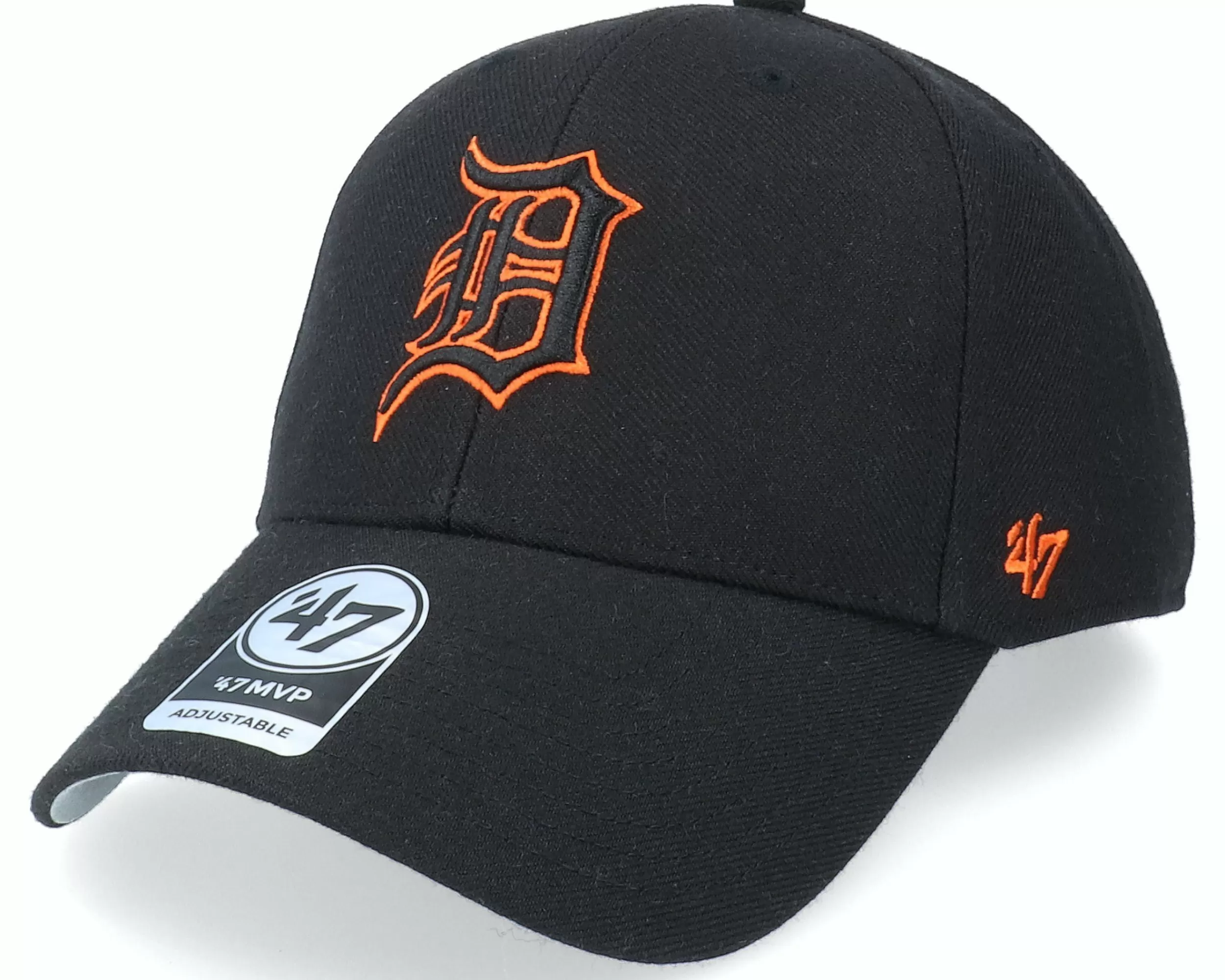 47 Brand Detroit Tigers Mvp Black Adjustable - -Unisex Adjustable