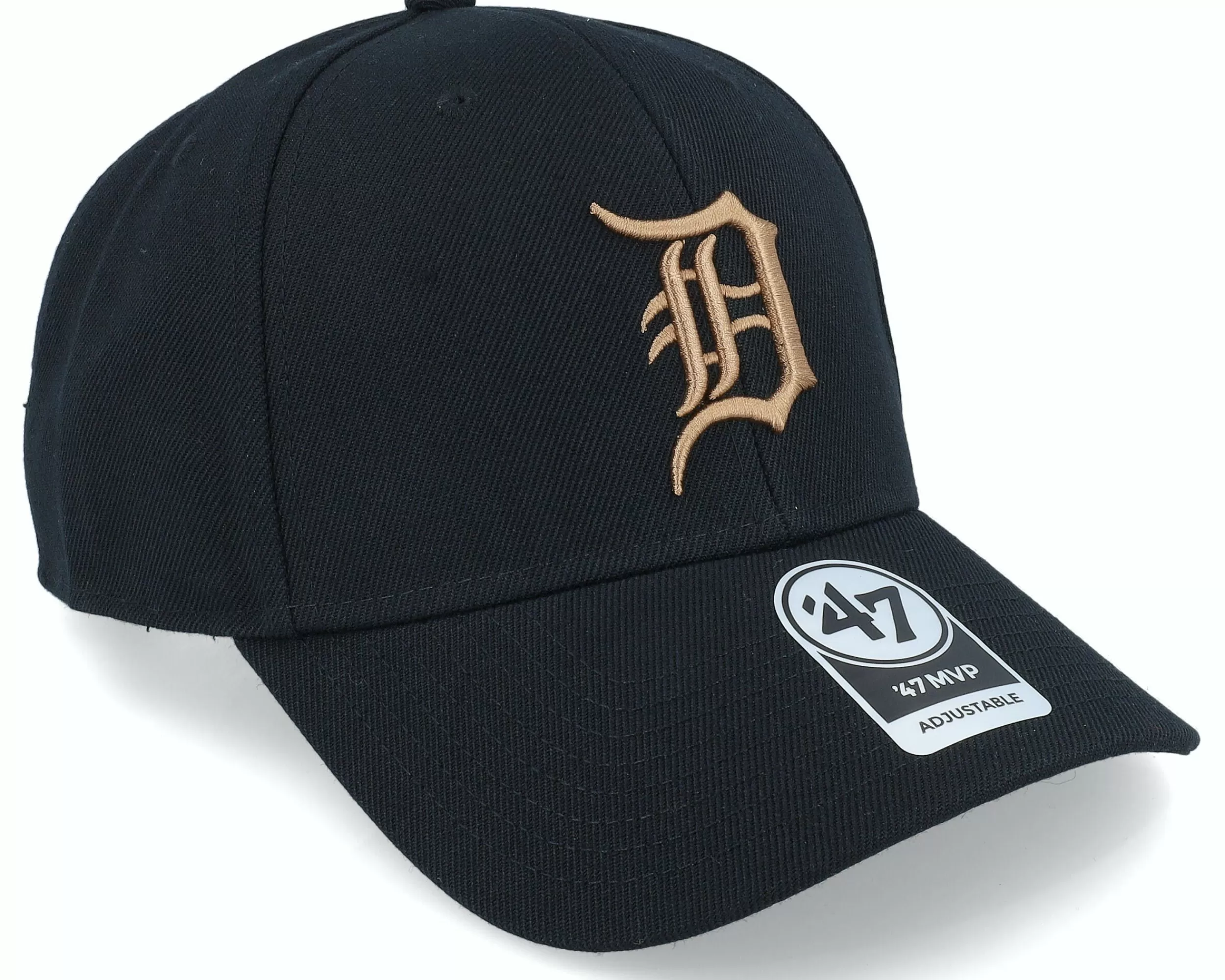 47 Brand Detroit Tigers Mvp Black Adjustable - -Unisex Snapback