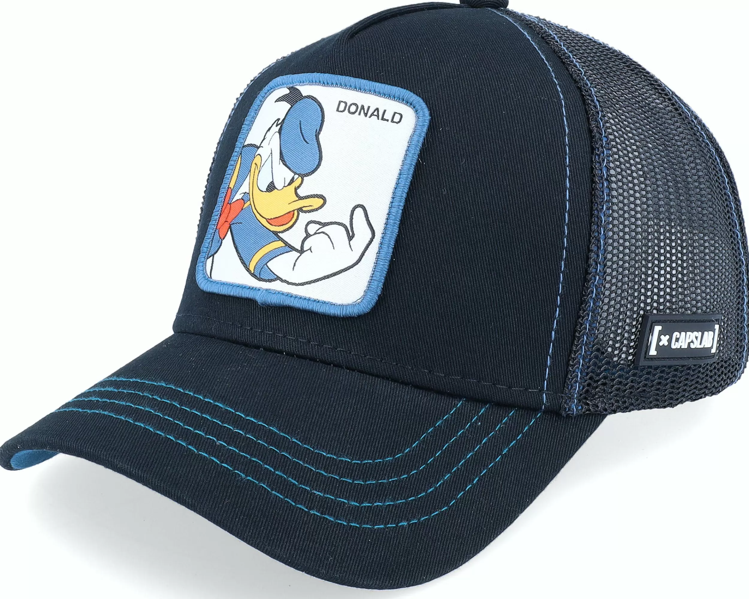 Capslab Disney Donald Duck Black Trucker - -Unisex Trucker