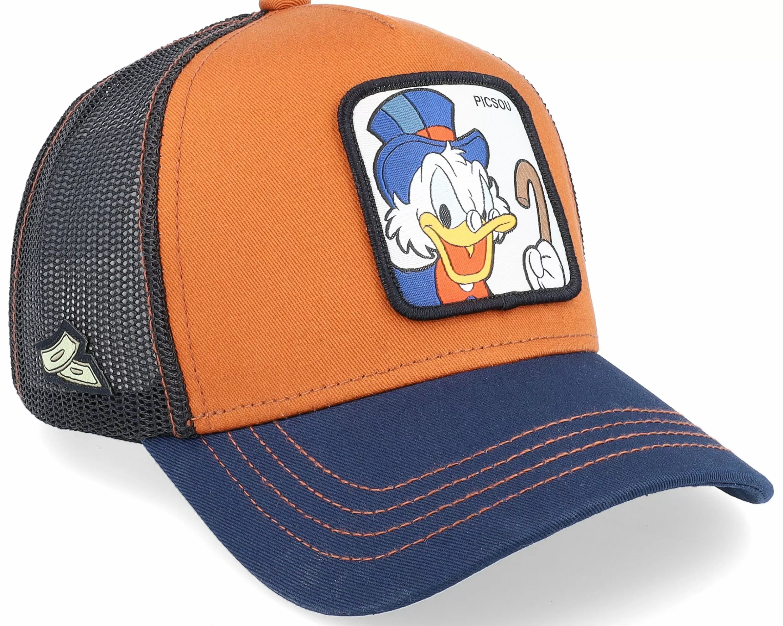 Capslab Disney Scrooge Mcduck Brown/Navy/Black Trucker - -Unisex Trucker