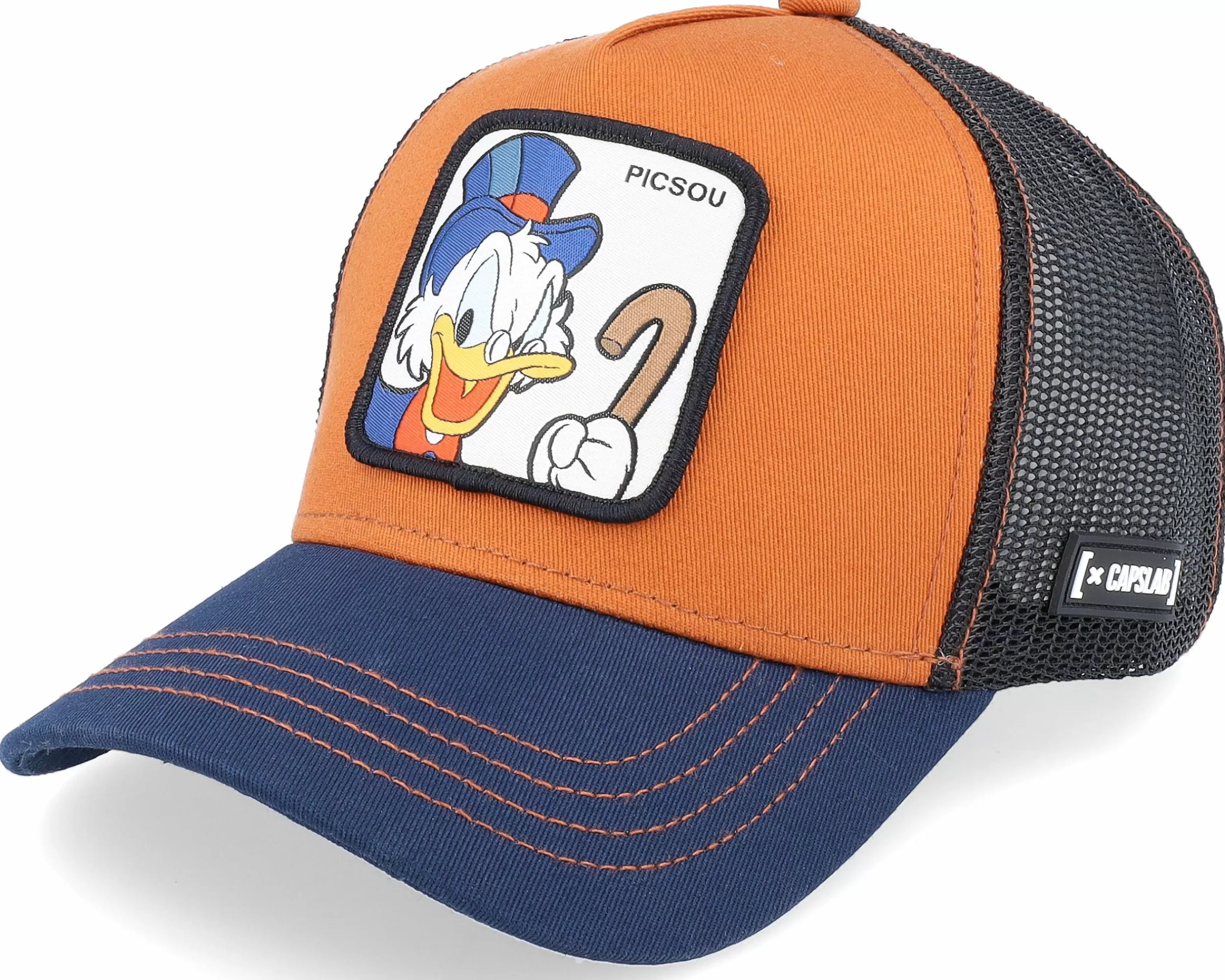 Capslab Disney Scrooge Mcduck Brown/Navy/Black Trucker - -Unisex Trucker