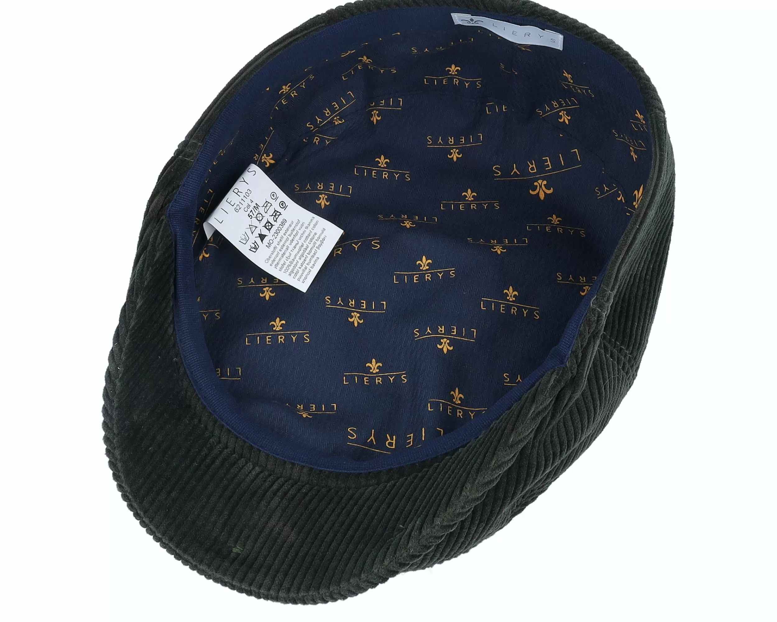 Lierys Driver Cap Corduroy Dark Green Flatcap - -Unisex Flat Caps