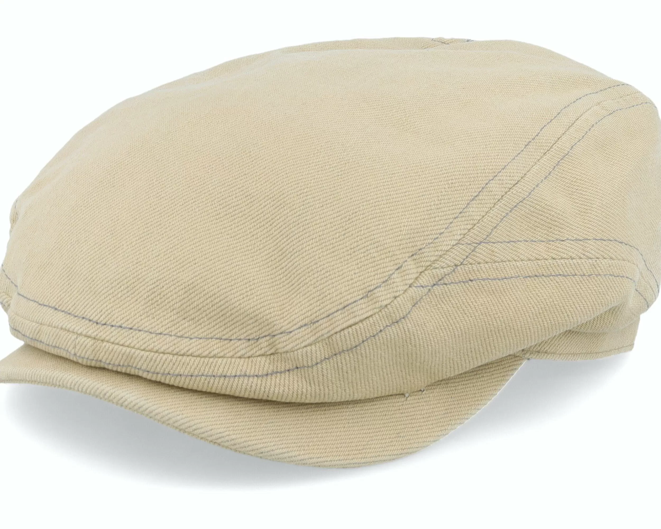 Stetson Driver Cap Cotton Sustainable Beige Flat Cap - -Unisex Flat Caps