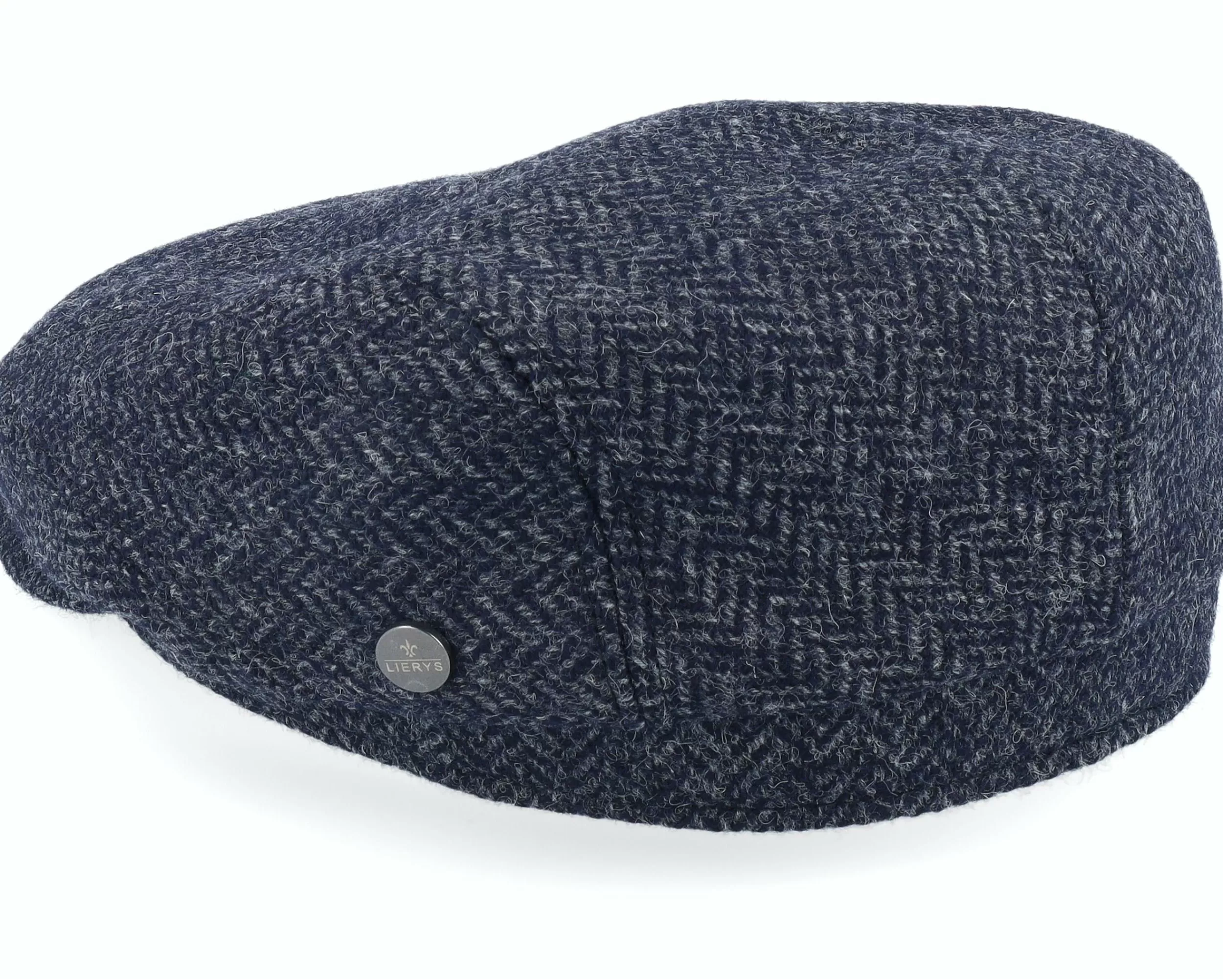 Lierys Driver Cap Wool Navy Flatcap - -Unisex Flat Caps