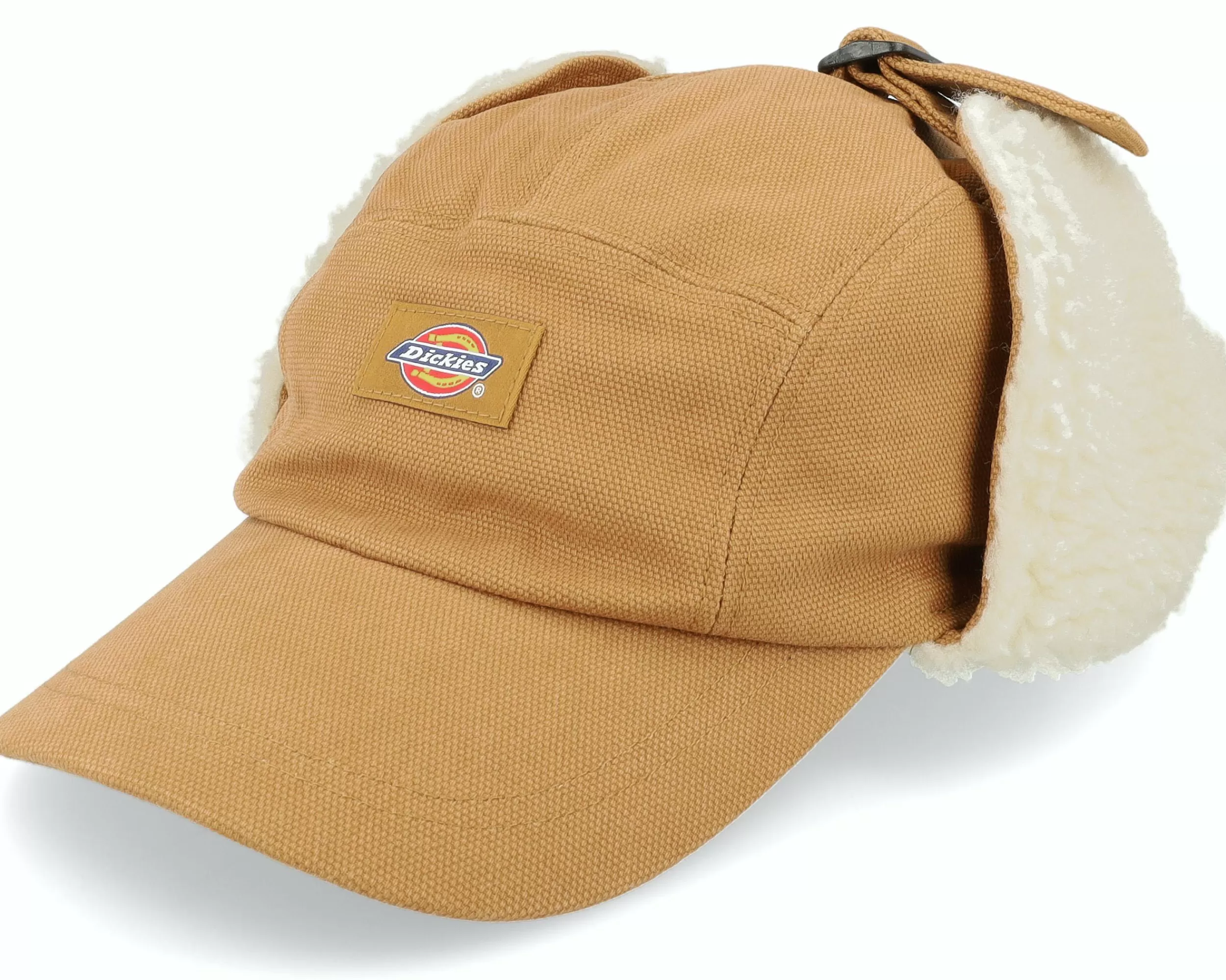 Dickies Duck Canvas King Cove Brown Duck Ear Flap - -Unisex 5-Panel