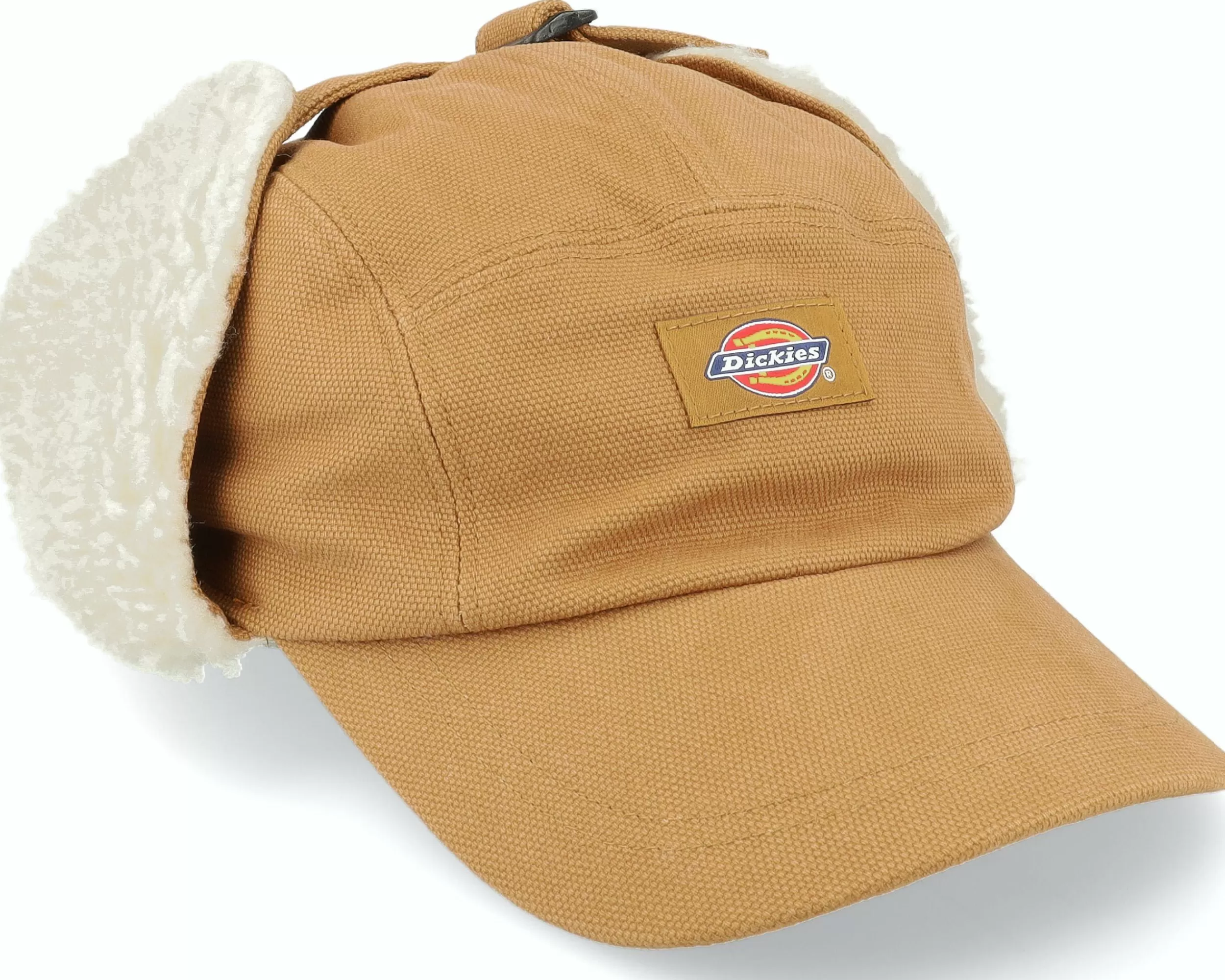 Dickies Duck Canvas King Cove Brown Duck Ear Flap - -Unisex 5-Panel