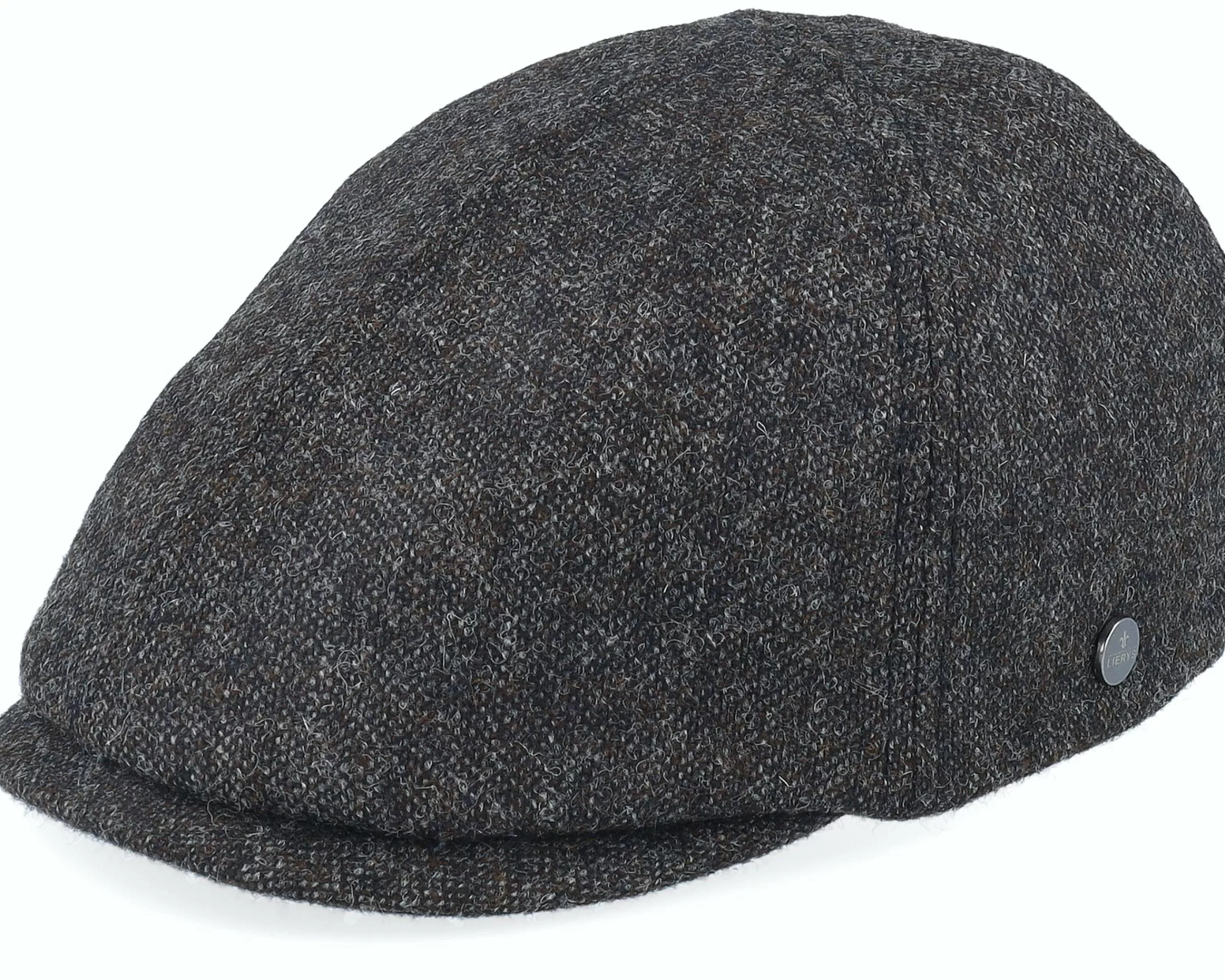 Lierys Duck Cap Wool Charcoal Flatcap - -Unisex Flat Caps