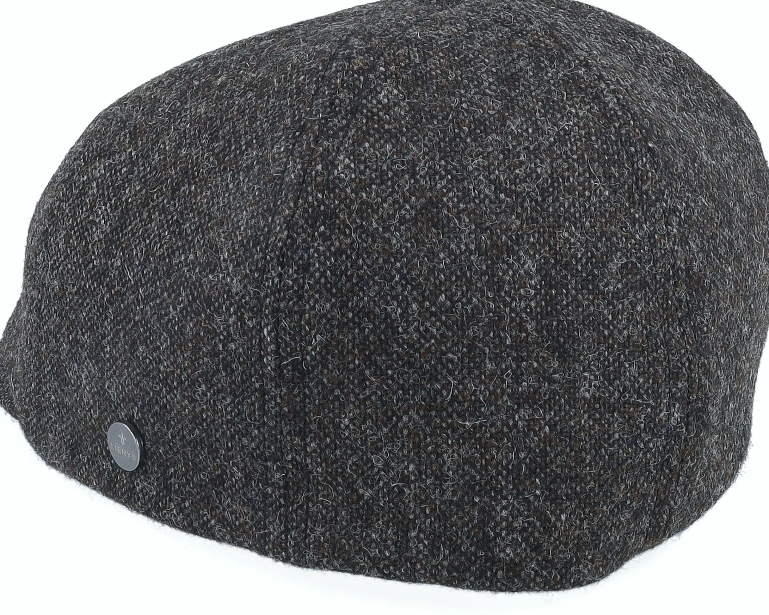 Lierys Duck Cap Wool Charcoal Flatcap - -Unisex Flat Caps