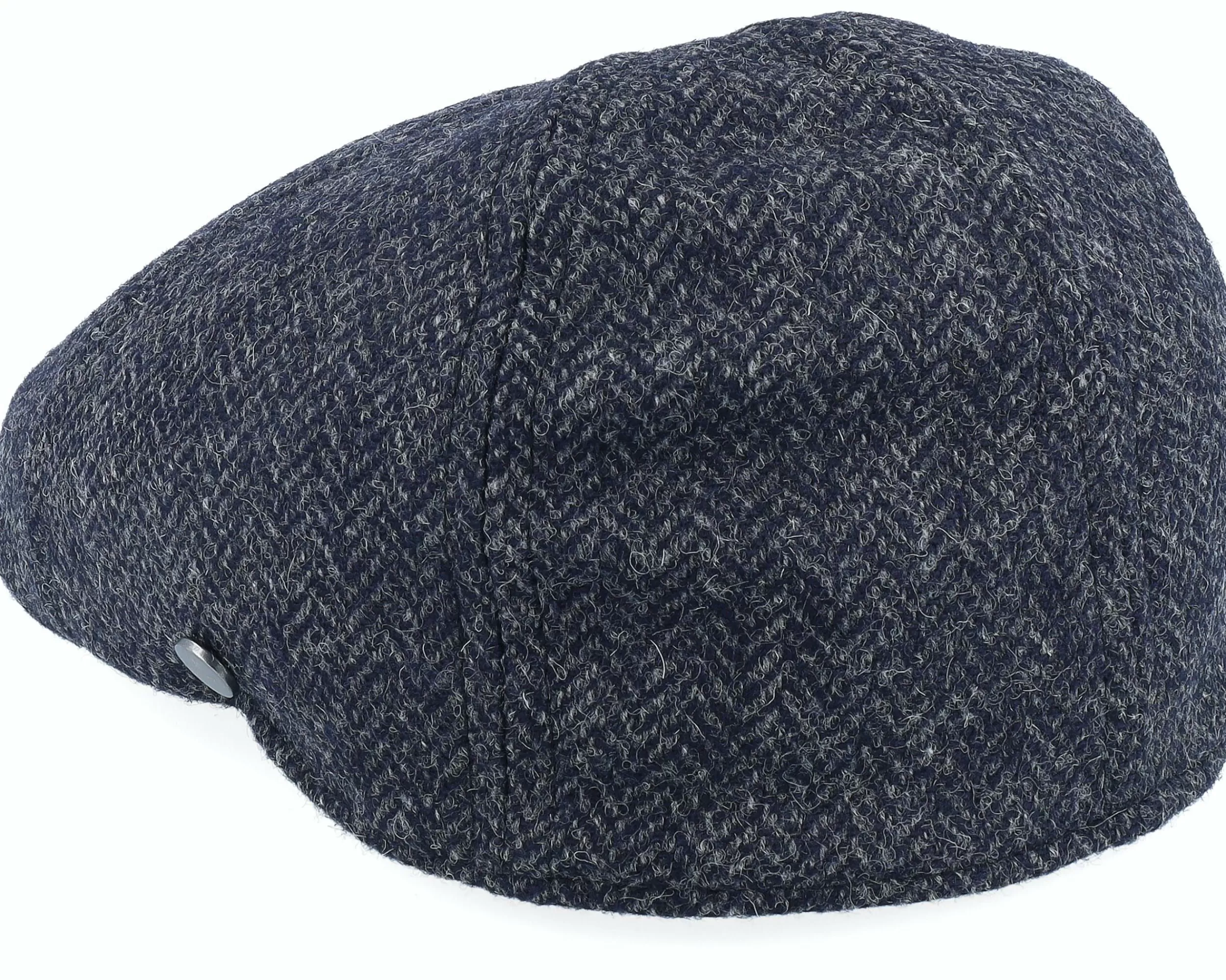 Lierys Duck Cap Wool Navy Flat Cap - -Unisex Flat Caps