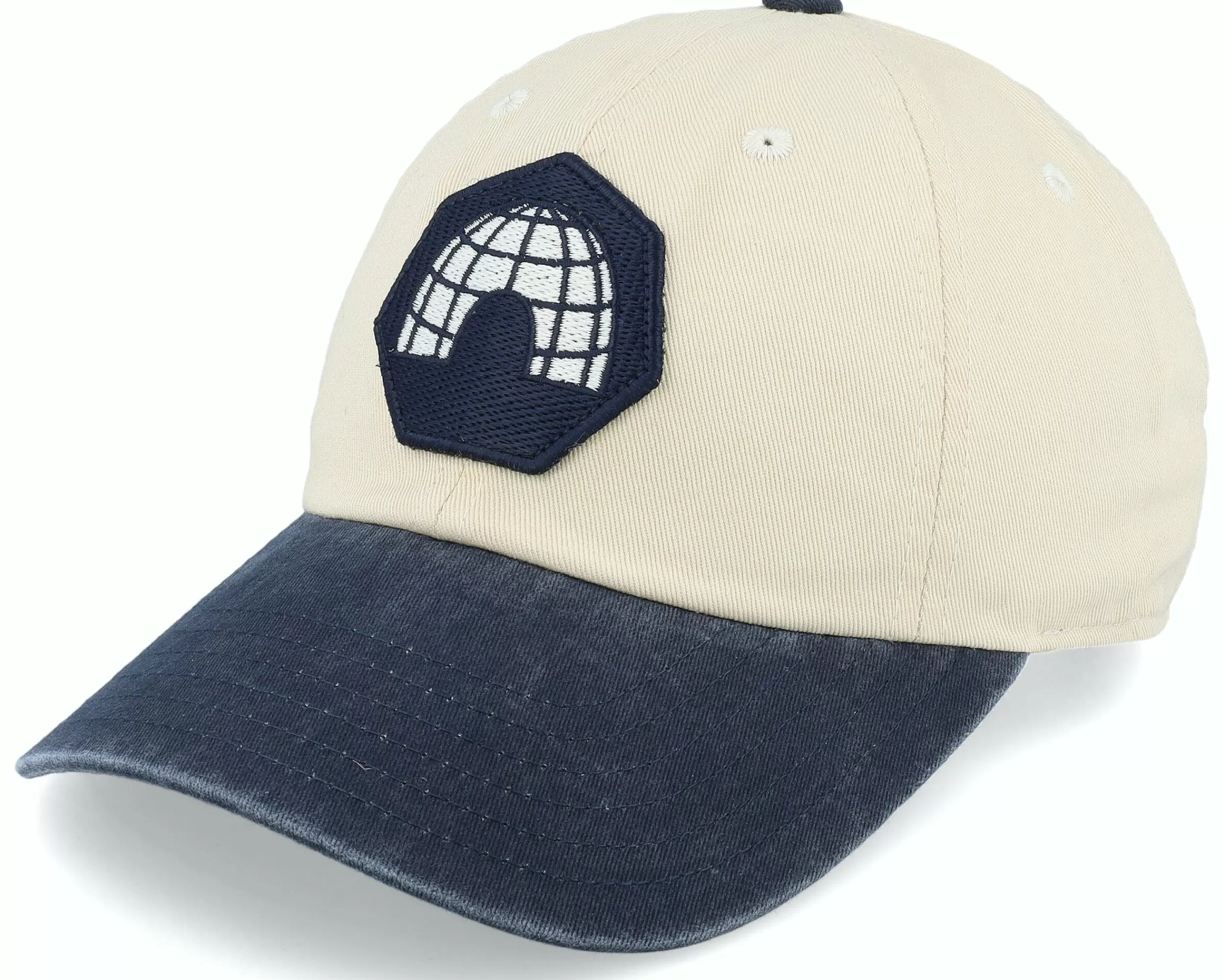 American Needle Duluth Eskimos Archive Ivory/Navy Dad Cap - -Unisex Dad Cap