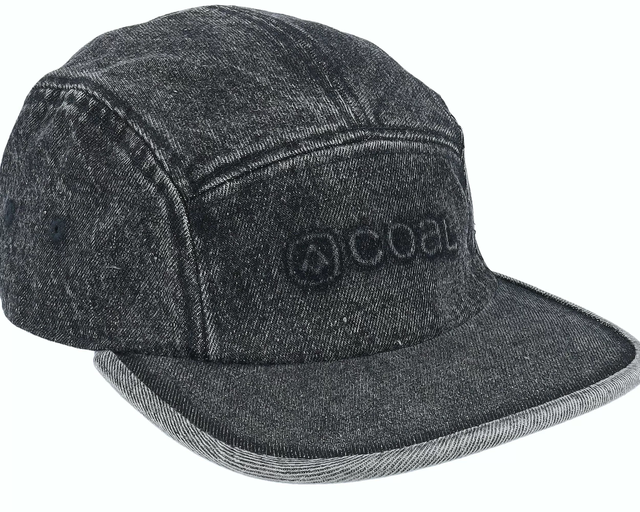 Coal Edison Black Acid Wash 5-Panel - -Unisex 5-Panel