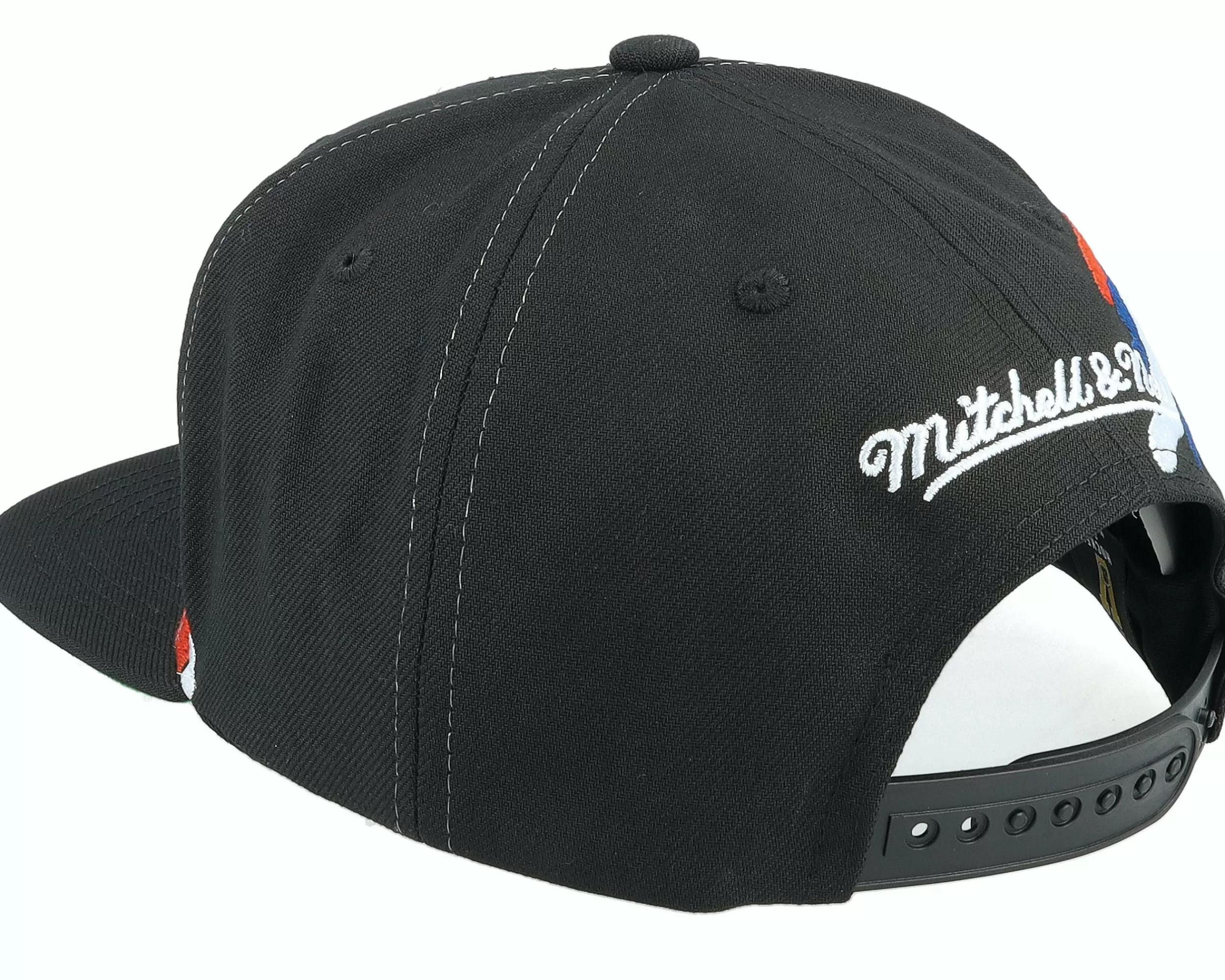 Mitchell & Ness Edmonton Oilers Vintage Paintbrush Black Snapback - -Unisex Snapback