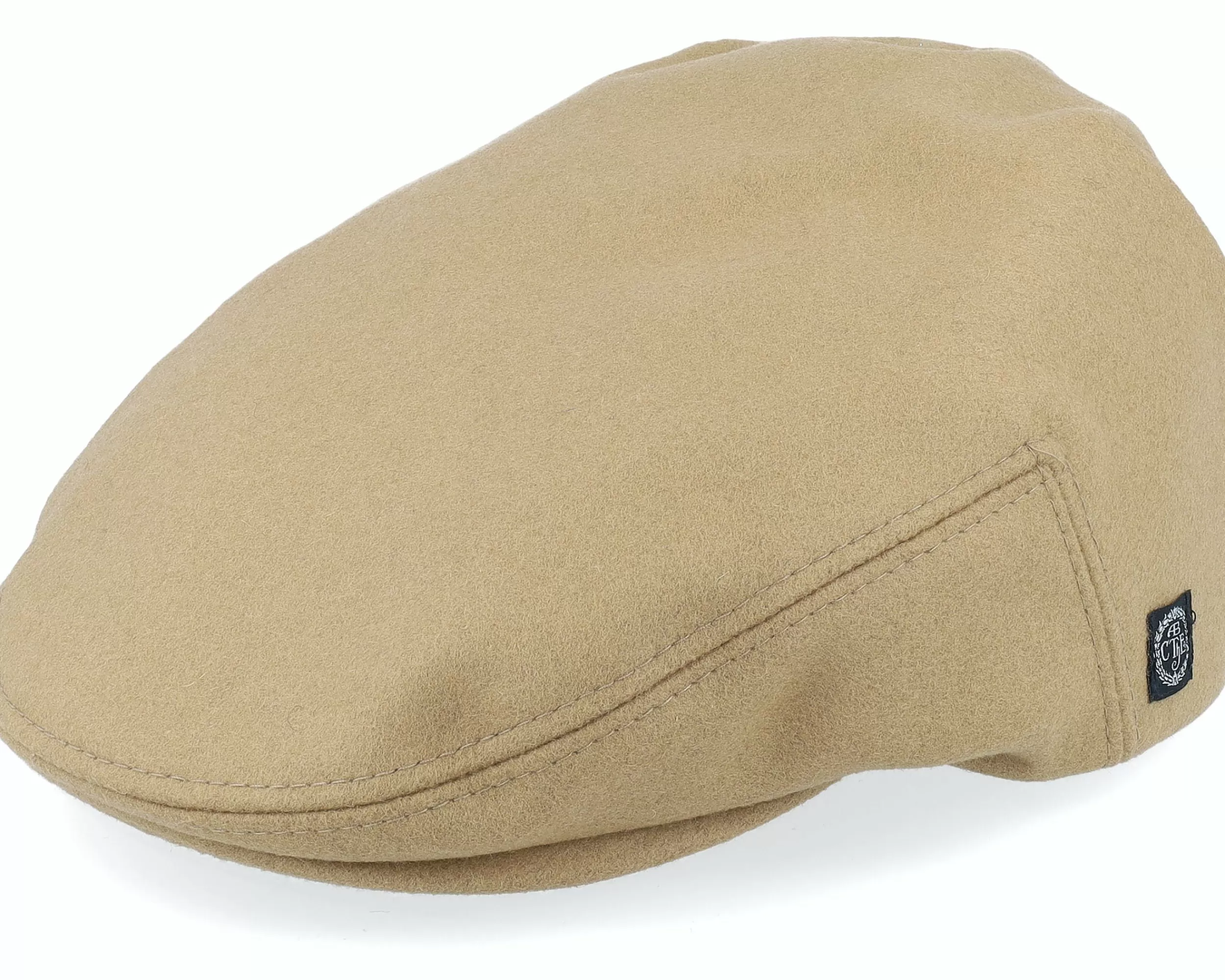 CTH Ericson Edward Cashmere & Wool Camel Flat Cap - -Unisex Flat Caps