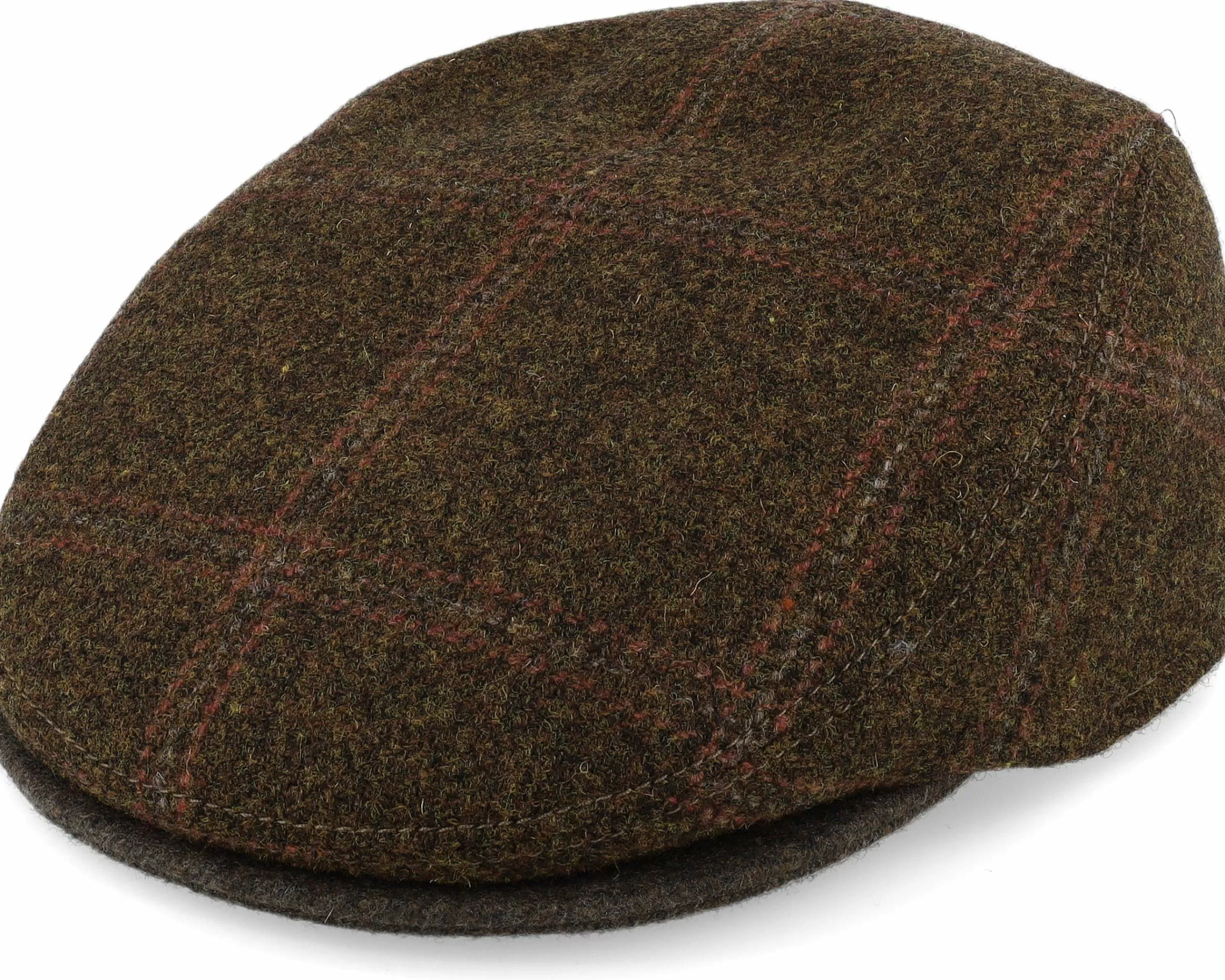 Mayser Erik Shetland Kombi Brown Flat Cap - -Unisex Flat Caps