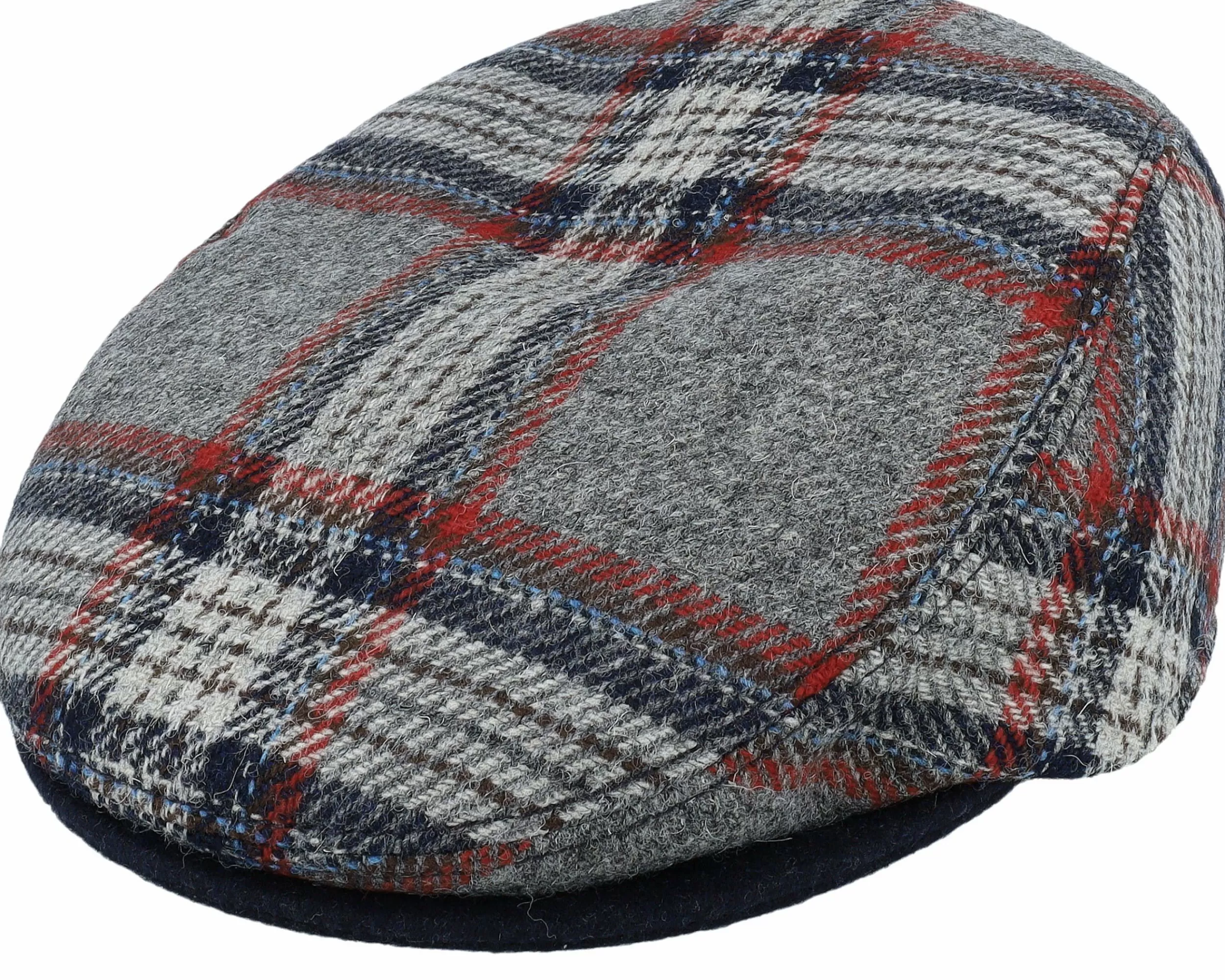 Mayser Erik Shetland Kombi Grey Flat Cap - -Unisex Flat Caps