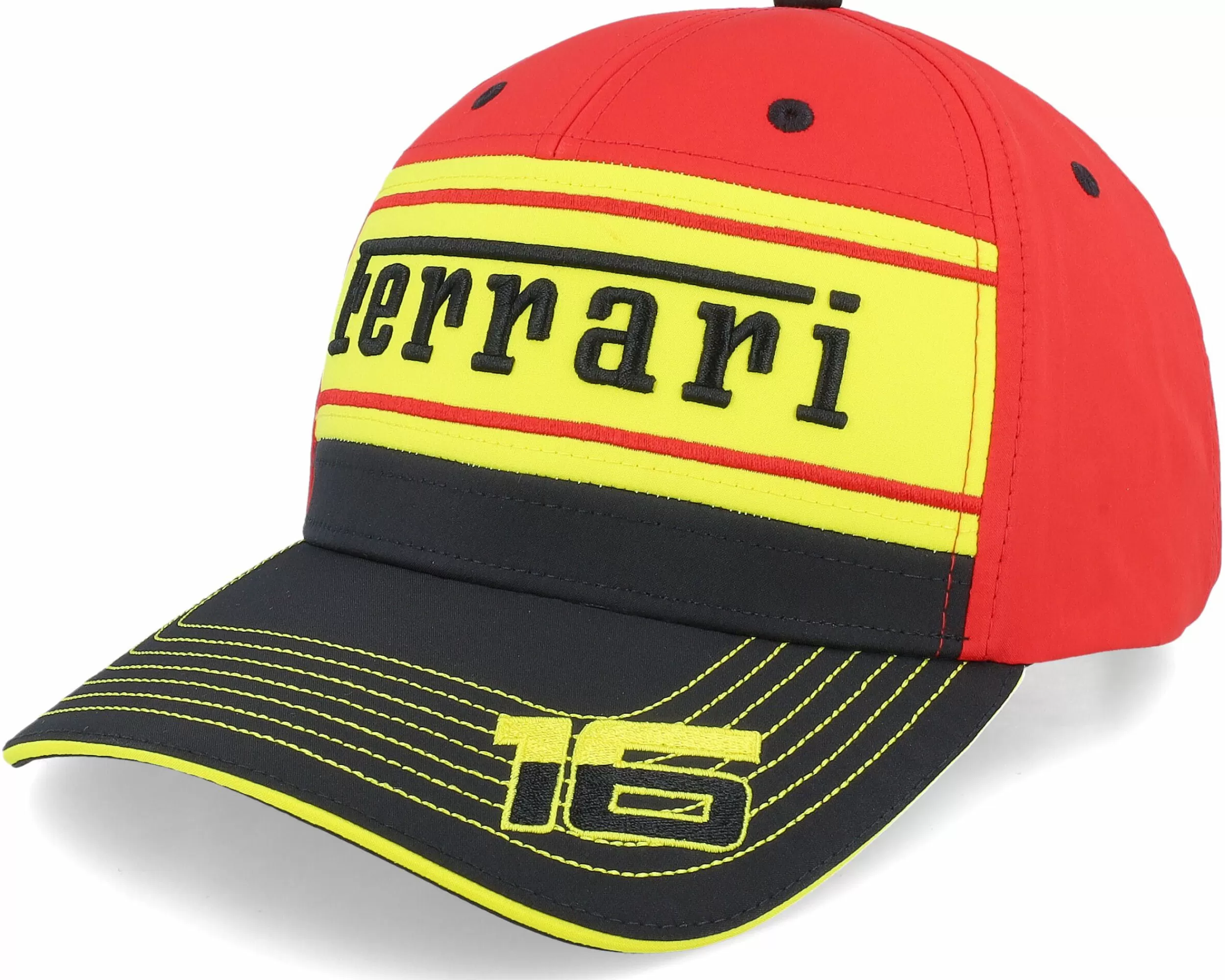 Formula One Ferrari Leclerc Special Edition F1 23 Monza Rosso Corsa/Yellow Adjustable - -Unisex Adjustable