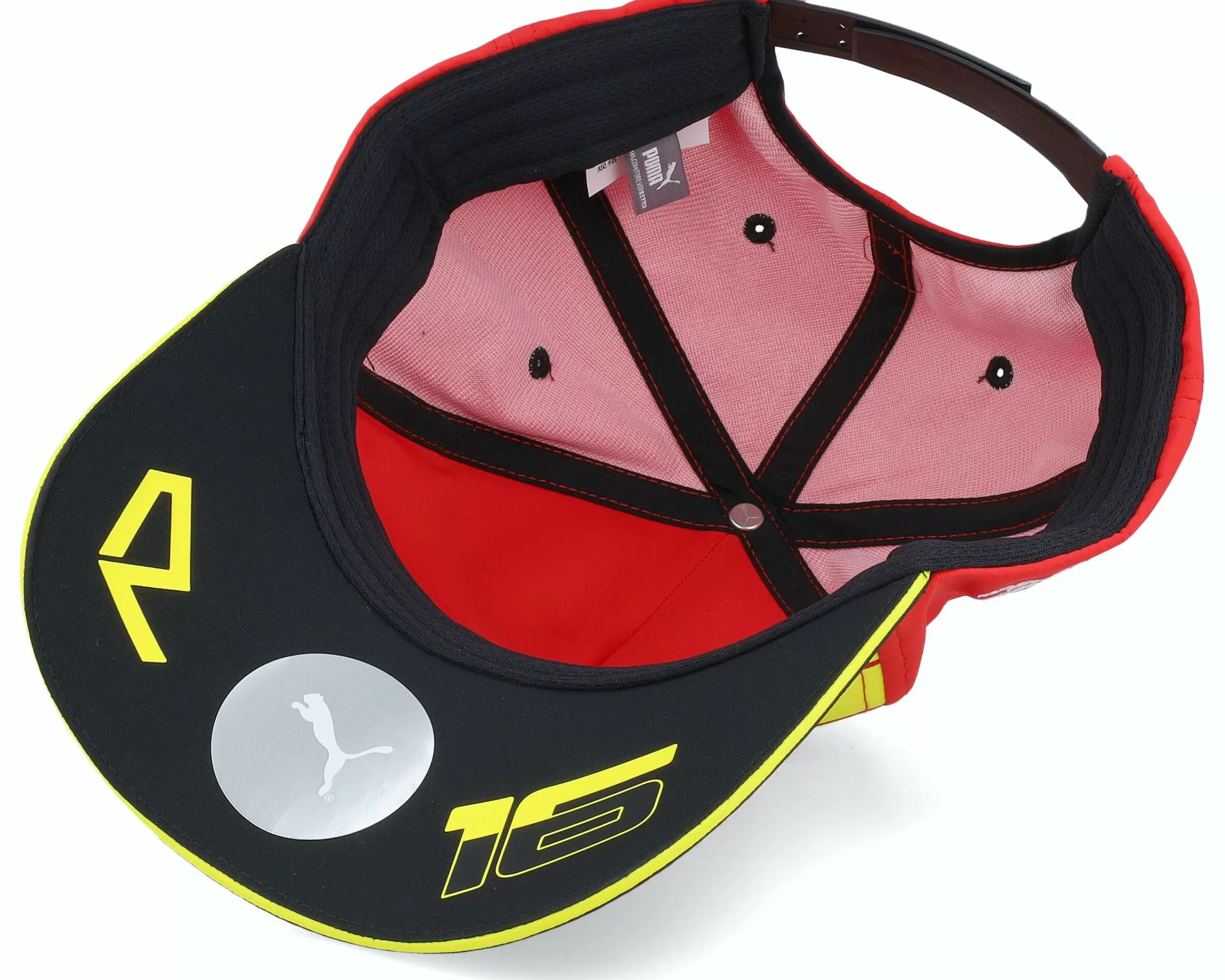 Formula One Ferrari Leclerc Special Edition F1 23 Monza Rosso Corsa/Yellow Adjustable - -Unisex Adjustable