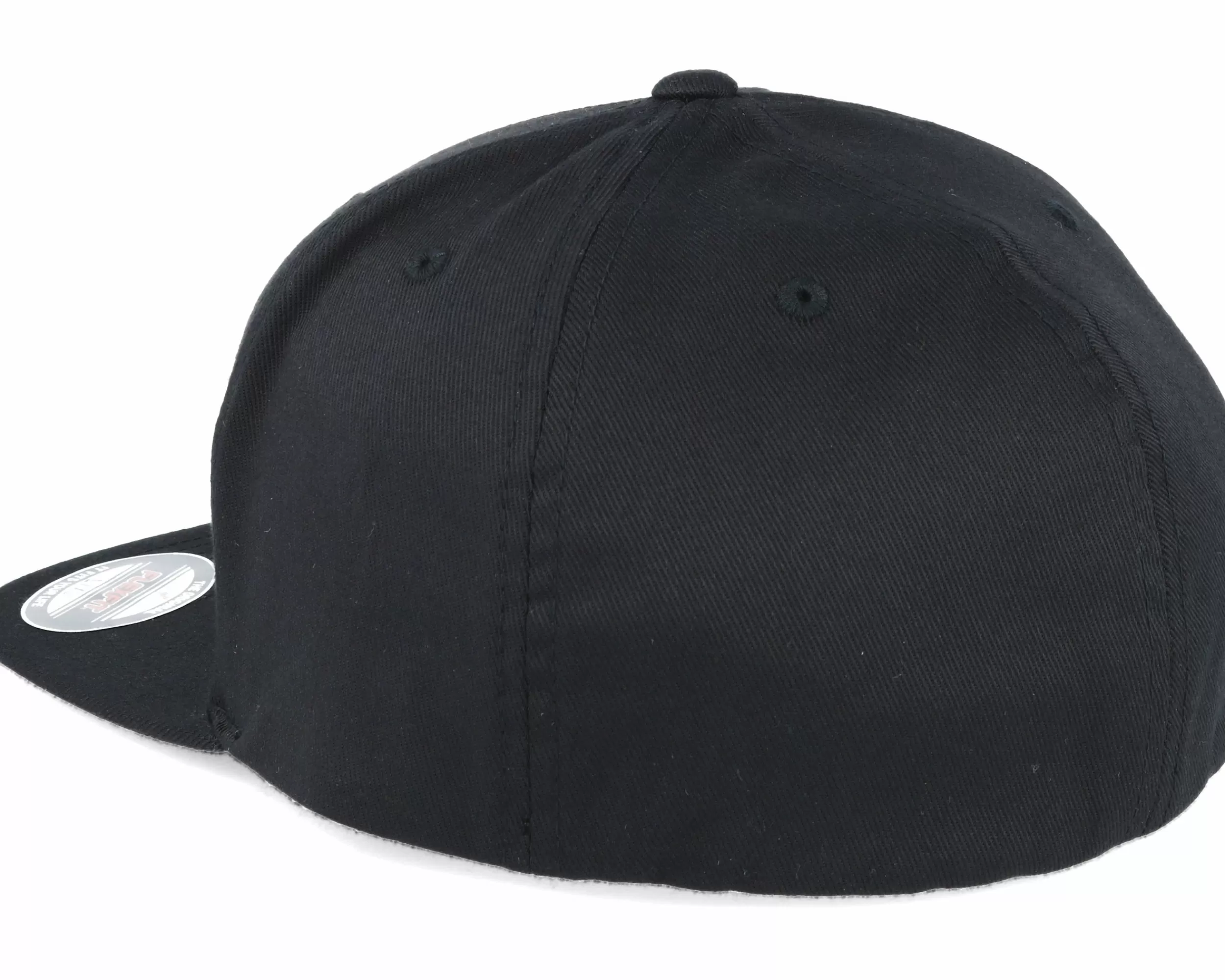 Flexfit Flat Brim Black Fitted - -Unisex Fitted