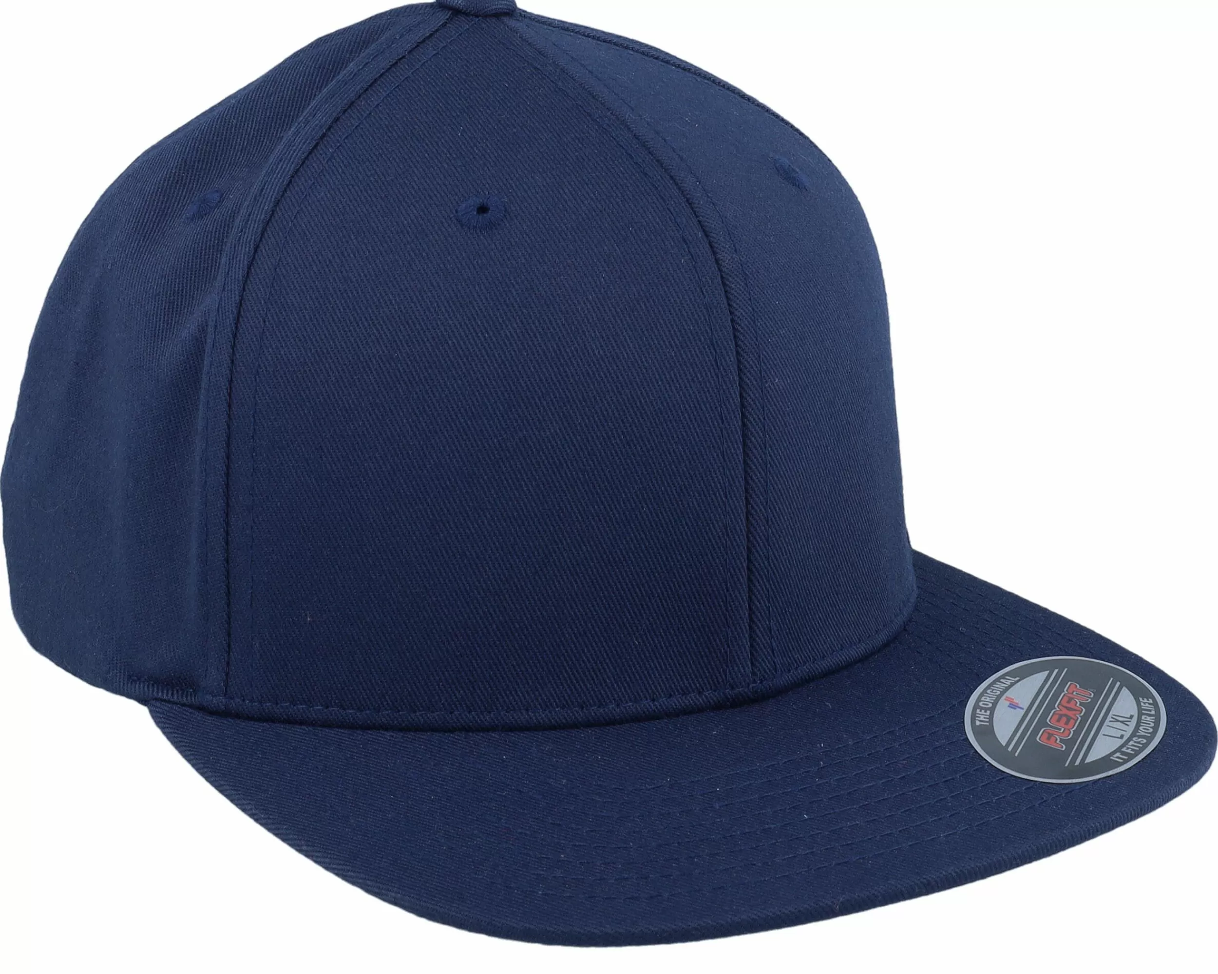 Flexfit Flat Brim Navy Fitted - -Unisex Fitted