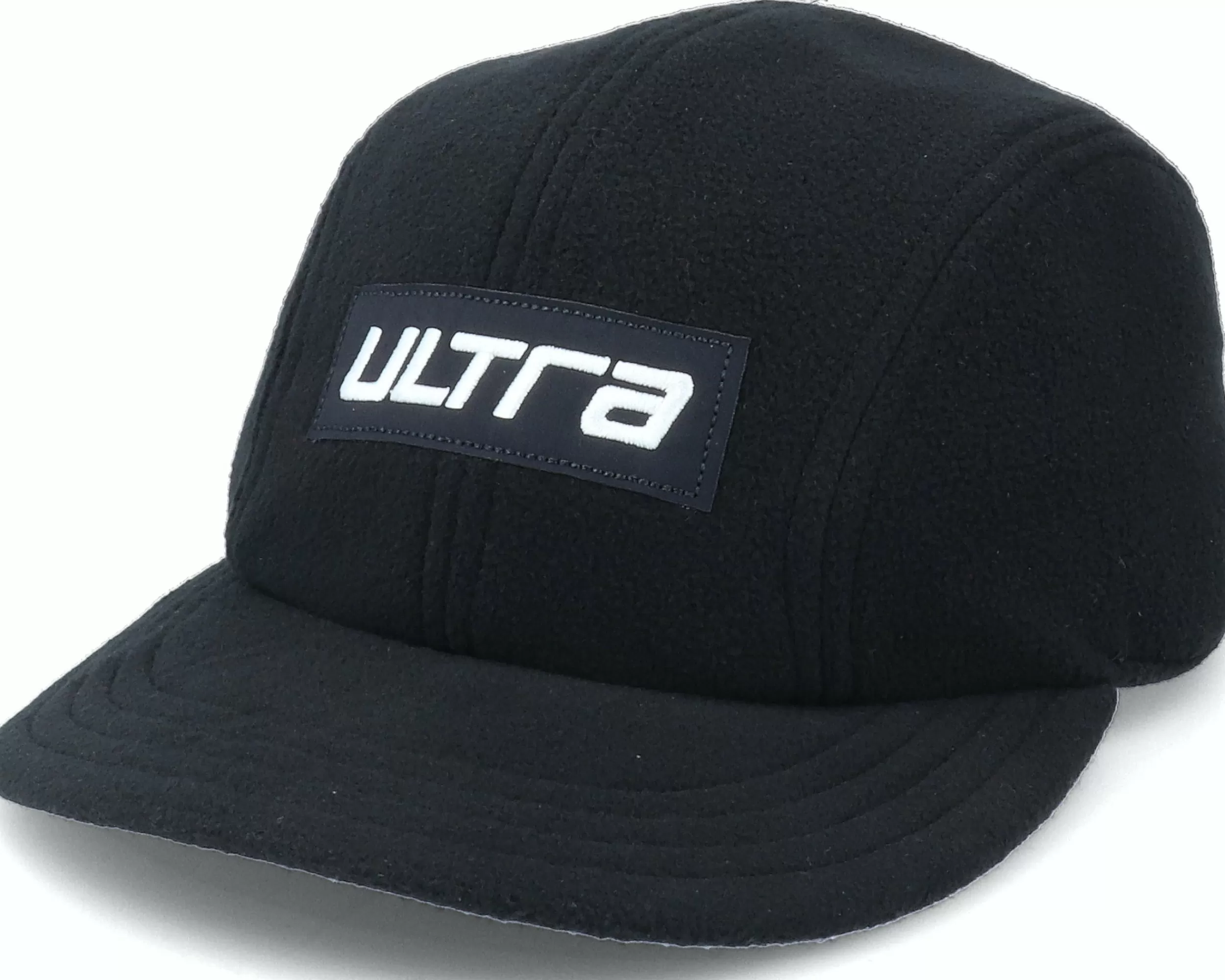 Ultra Fleece Black 4-Panel - -Unisex 5-Panel