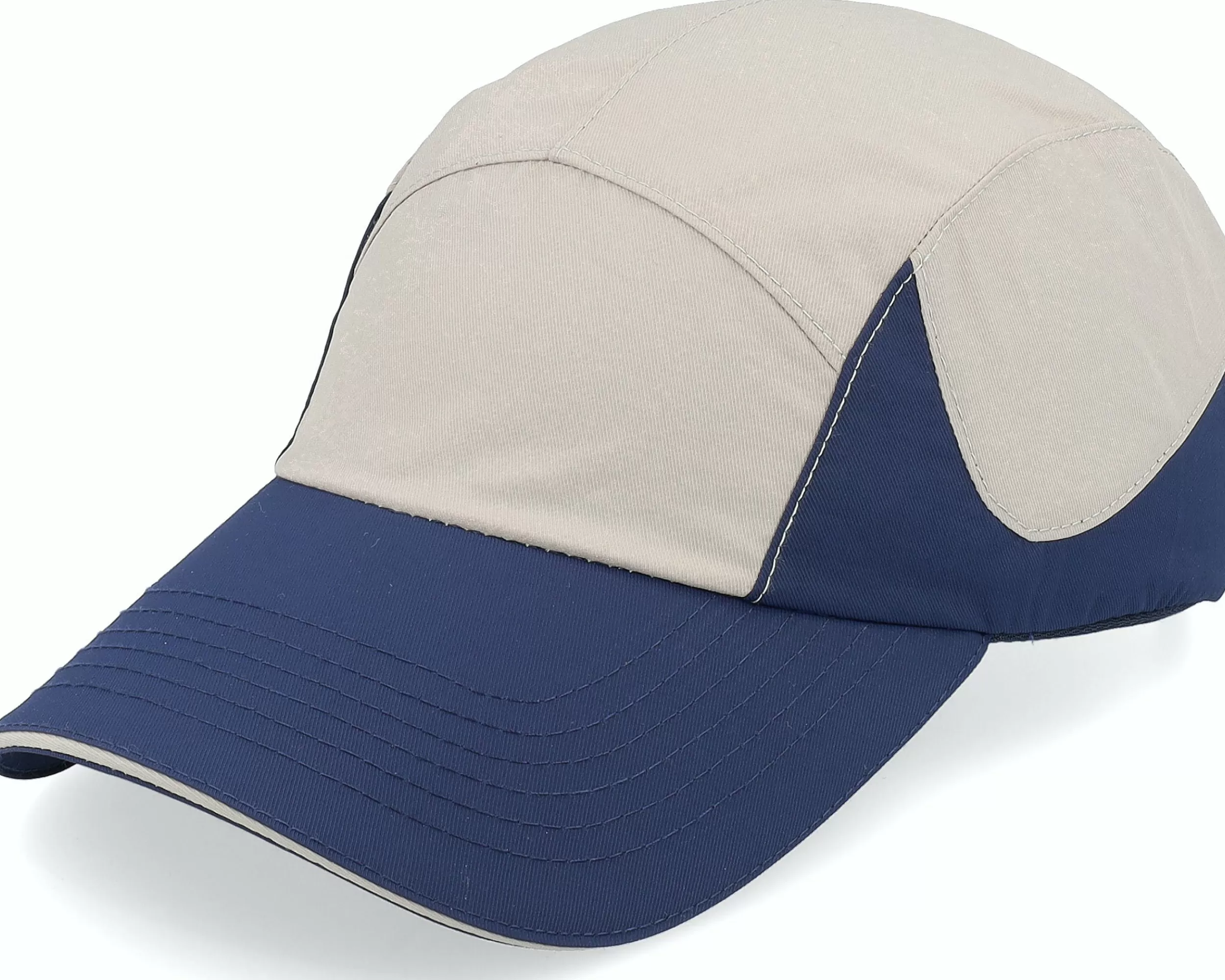 Upfront Forrester Sports Cap Khaki/Dark Navy 5-Panel - -Unisex 5-Panel