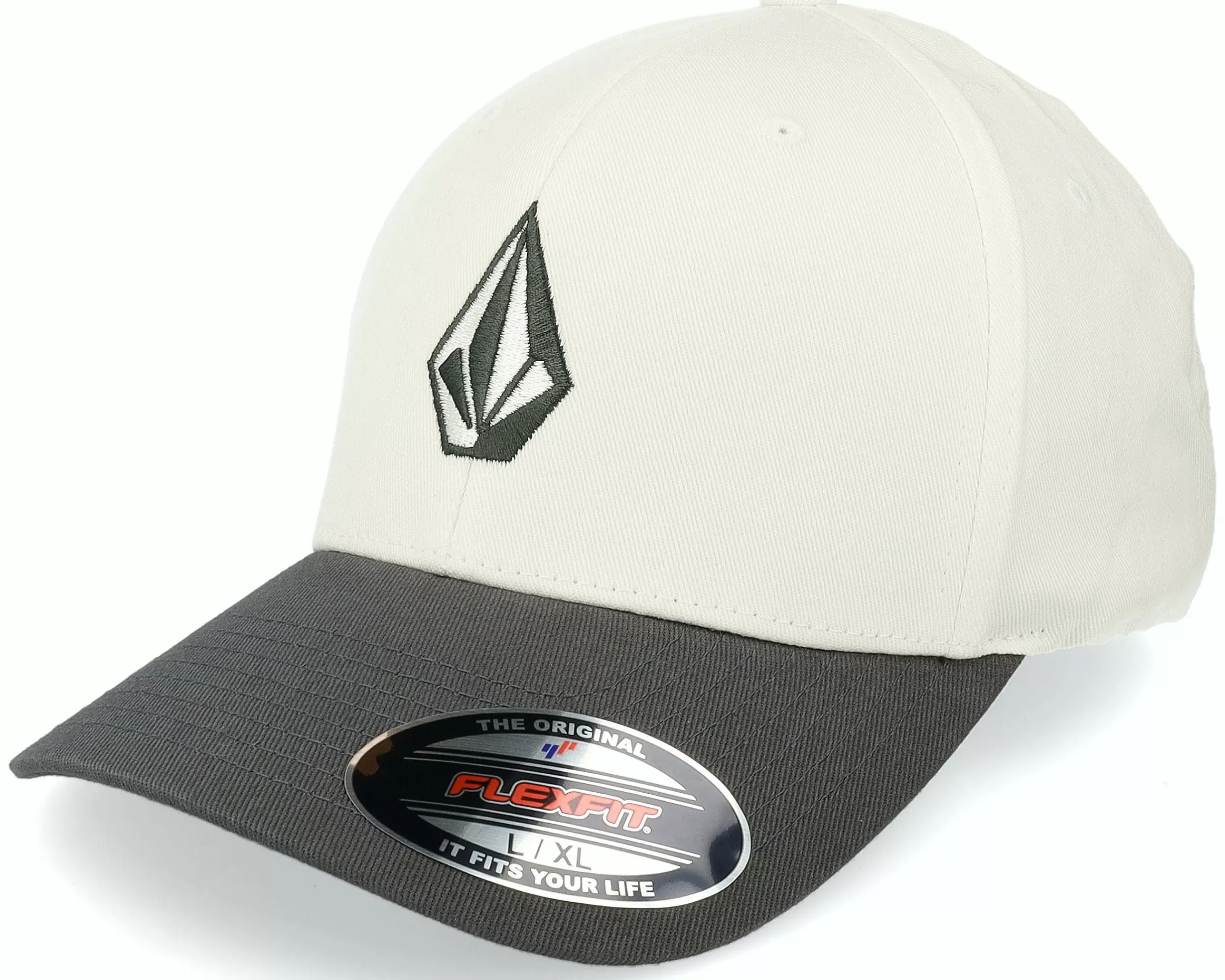 Volcom Full Stone Hat Dirty White Flexfit - -Unisex Flexfit