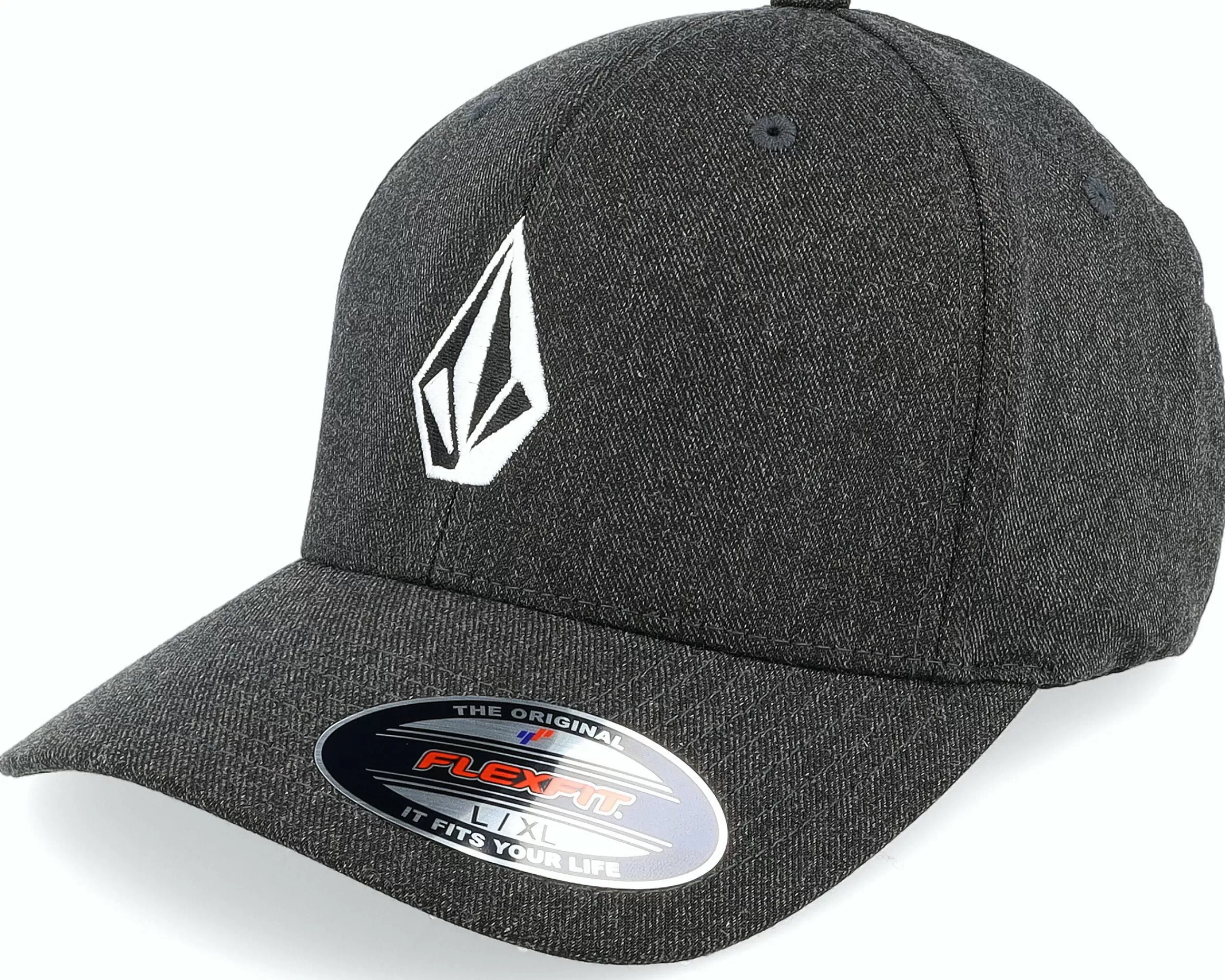 Volcom Full Stone Hthr Charcoal Heather Flexfit - -Unisex Flexfit