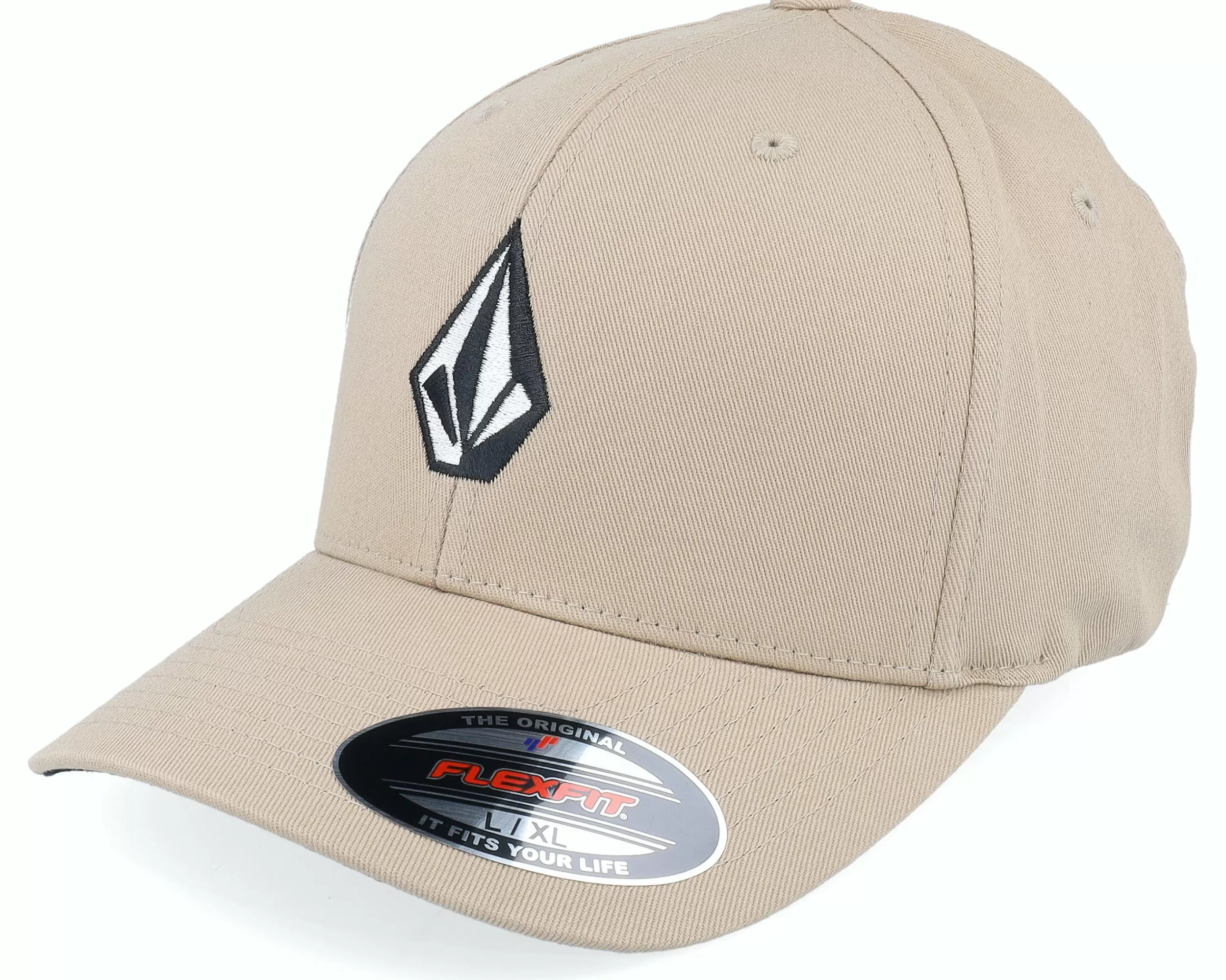 Volcom Full Stone Khaki Flexfit - -Unisex Flexfit