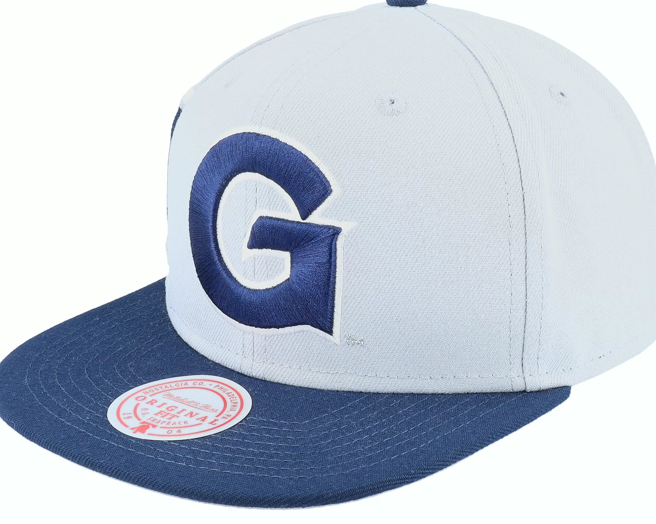 Mitchell & Ness Georgetown Hoyas Jumbotron Ncaa Grey/Navy Snapback - -Unisex Snapback