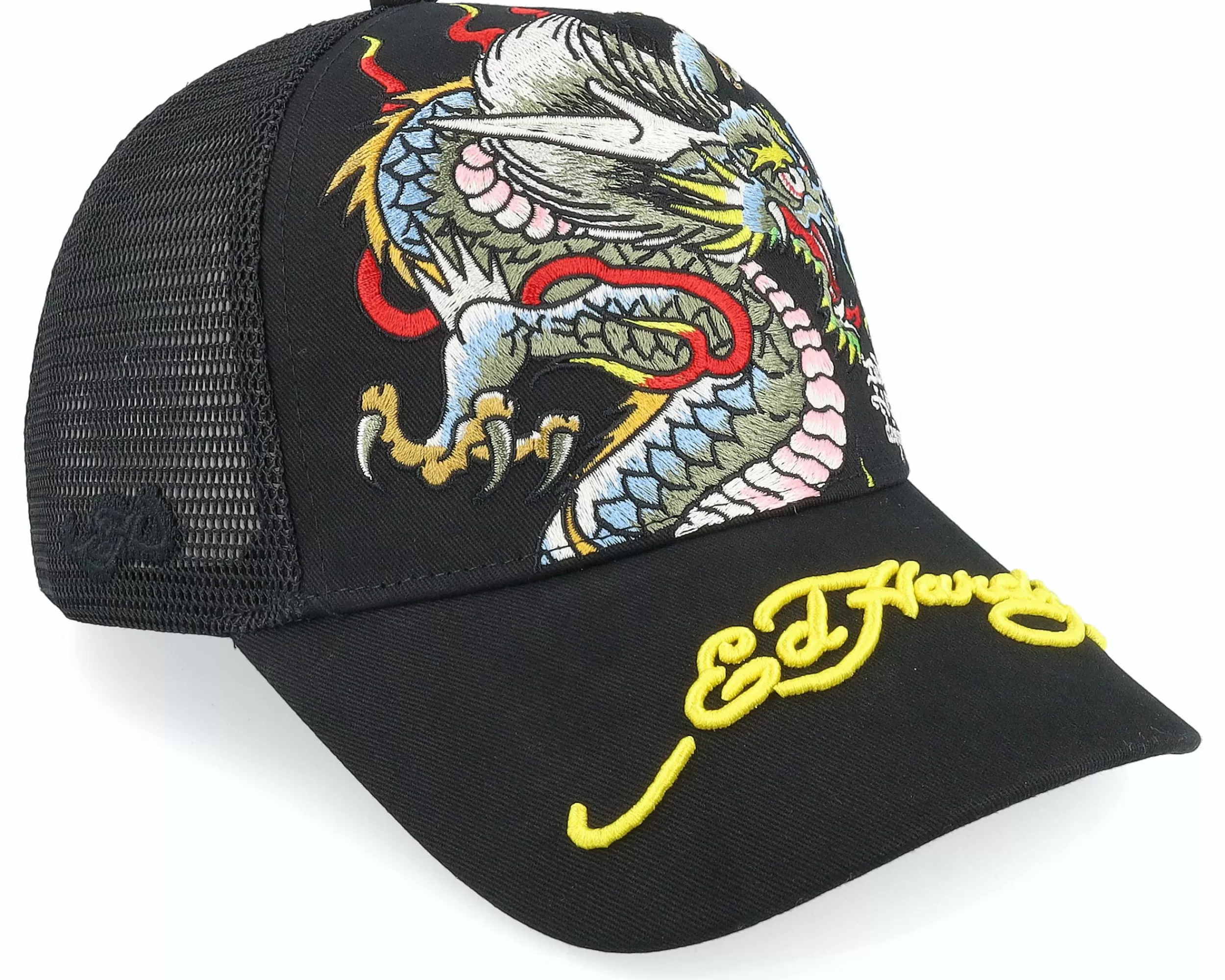 Ed Hardy Giant-Dragon Black/Black Trucker - -Unisex Trucker