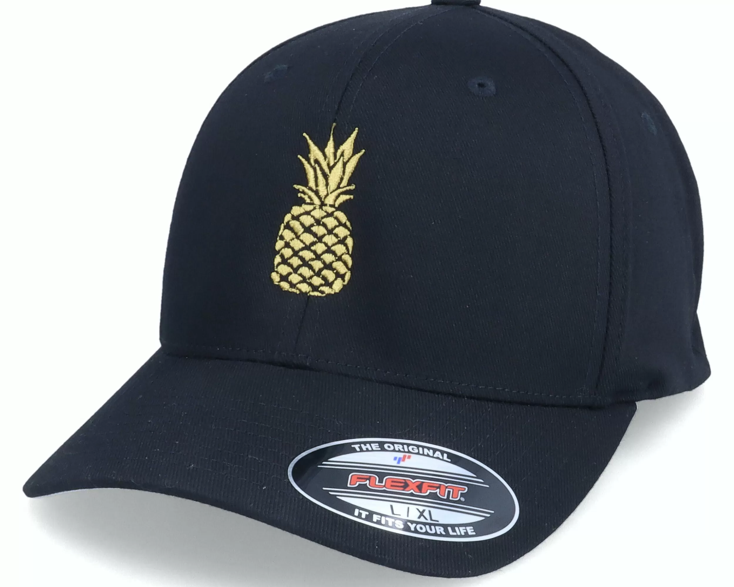 Iconic Golden Pineapple Black Flexfit - -Unisex Flexfit