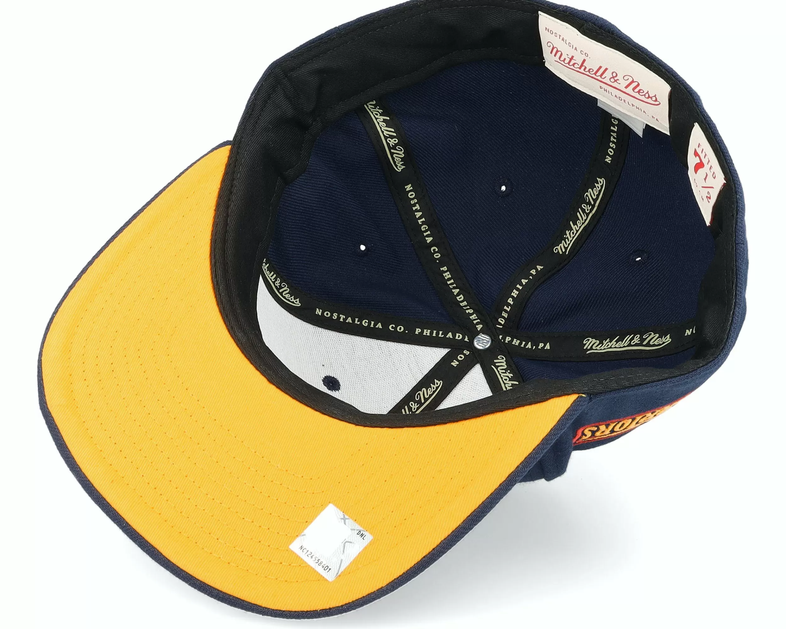 Mitchell & Ness Golden State Warriors Logo History Hwc Blue Fitted - -Unisex Fitted