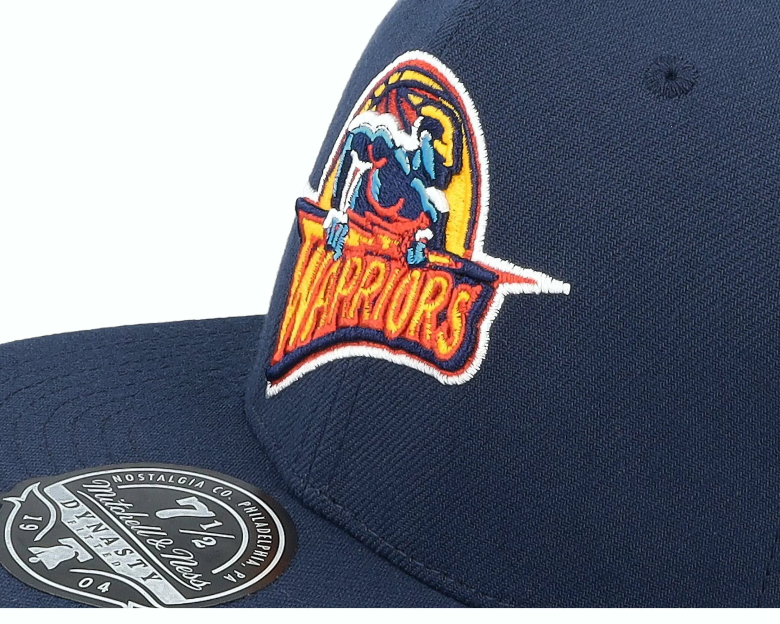 Mitchell & Ness Golden State Warriors Logo History Hwc Blue Fitted - -Unisex Fitted