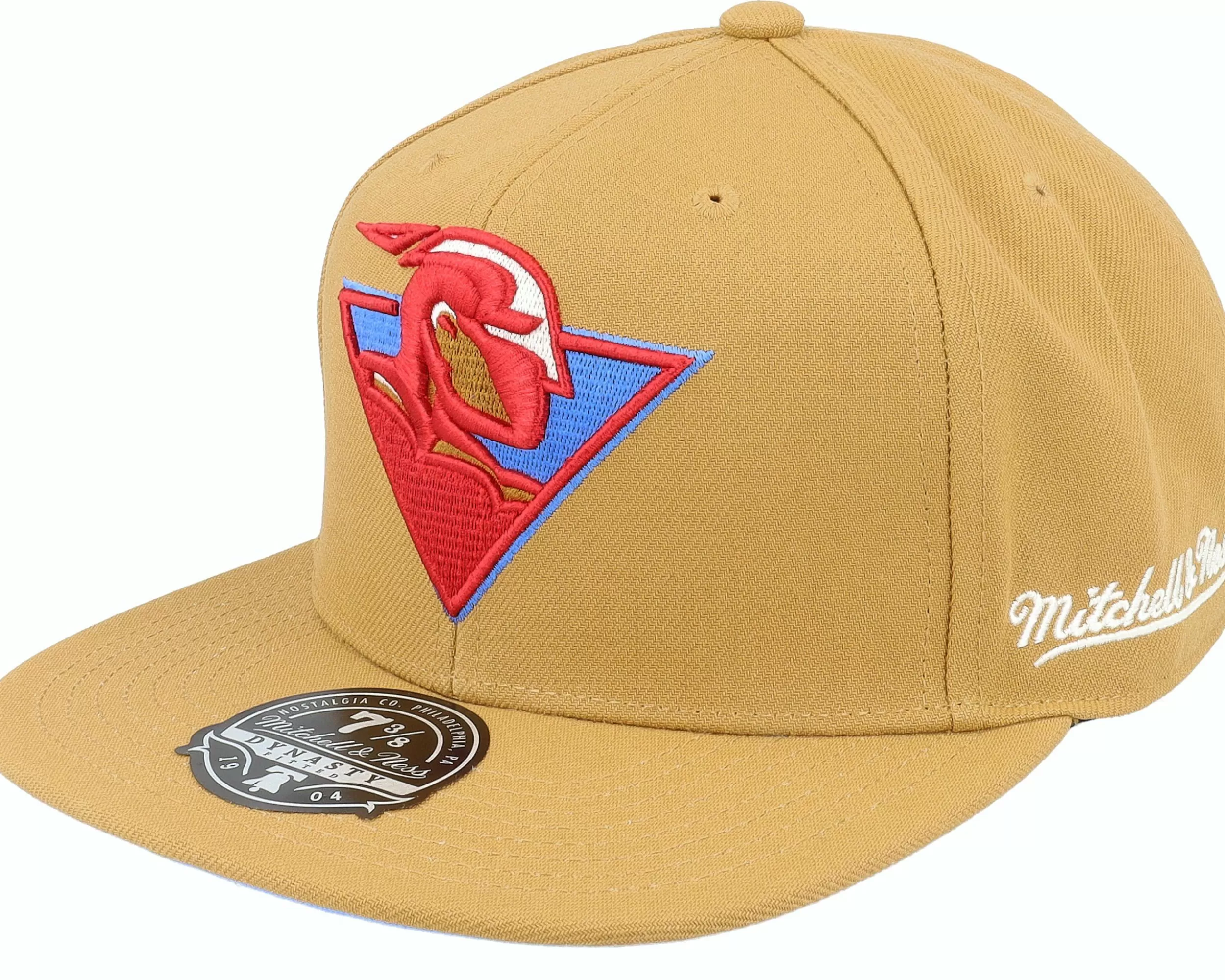 Mitchell & Ness Golden State Warriors Sand And Sky Fitted Tan Fitted - -Unisex Fitted