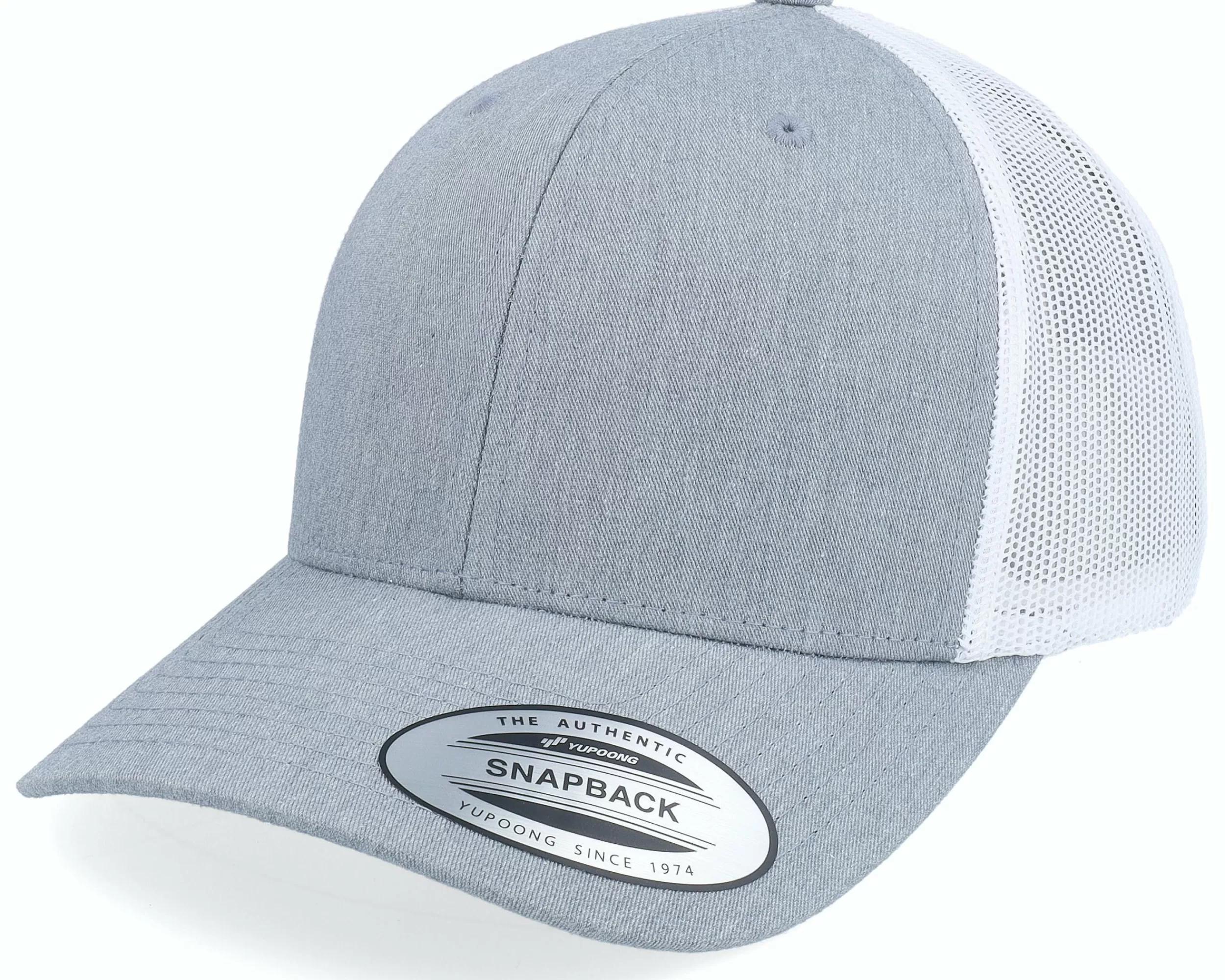 Yupoong Grey/White Trucker - -Unisex Trucker