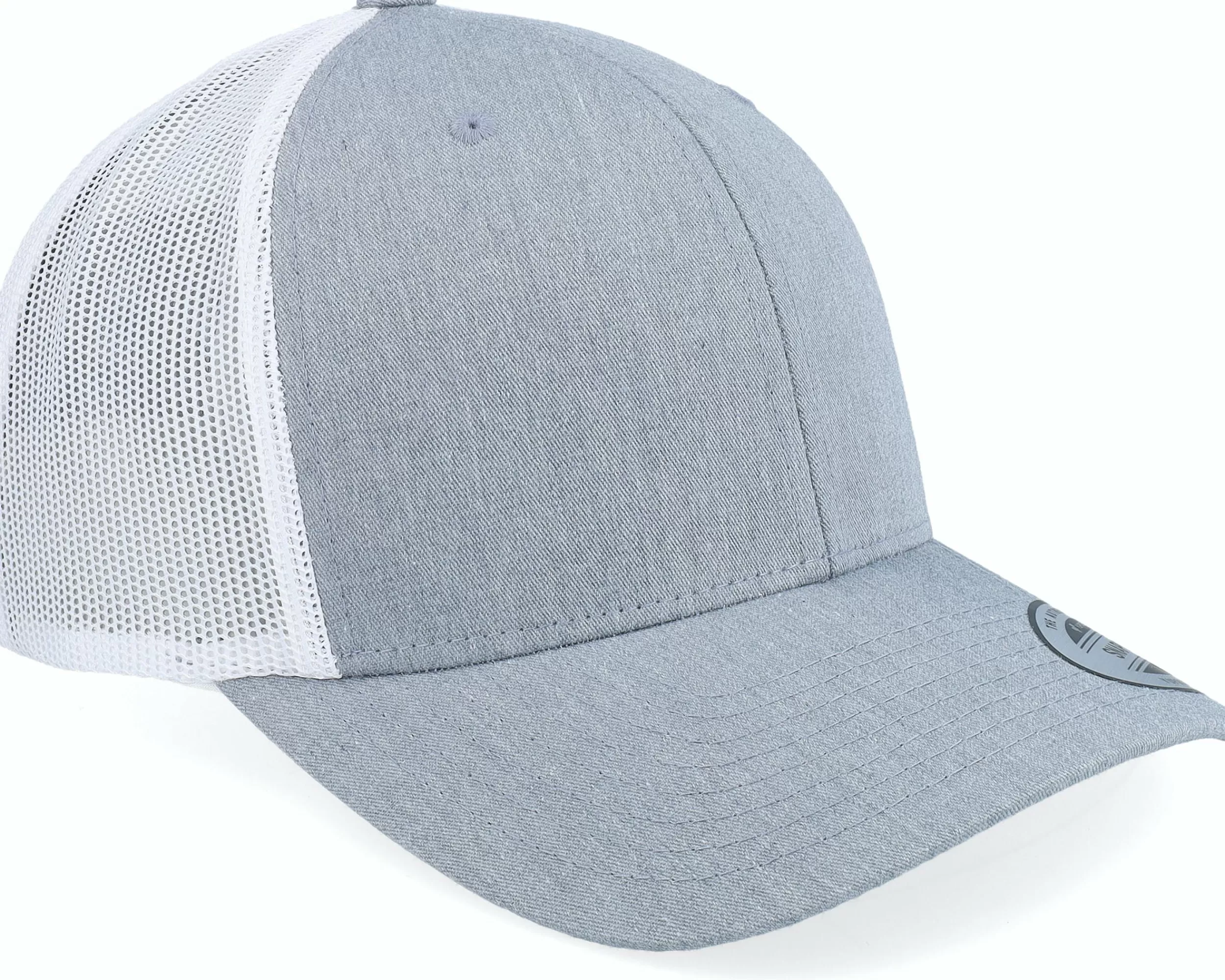 Yupoong Grey/White Trucker - -Unisex Trucker