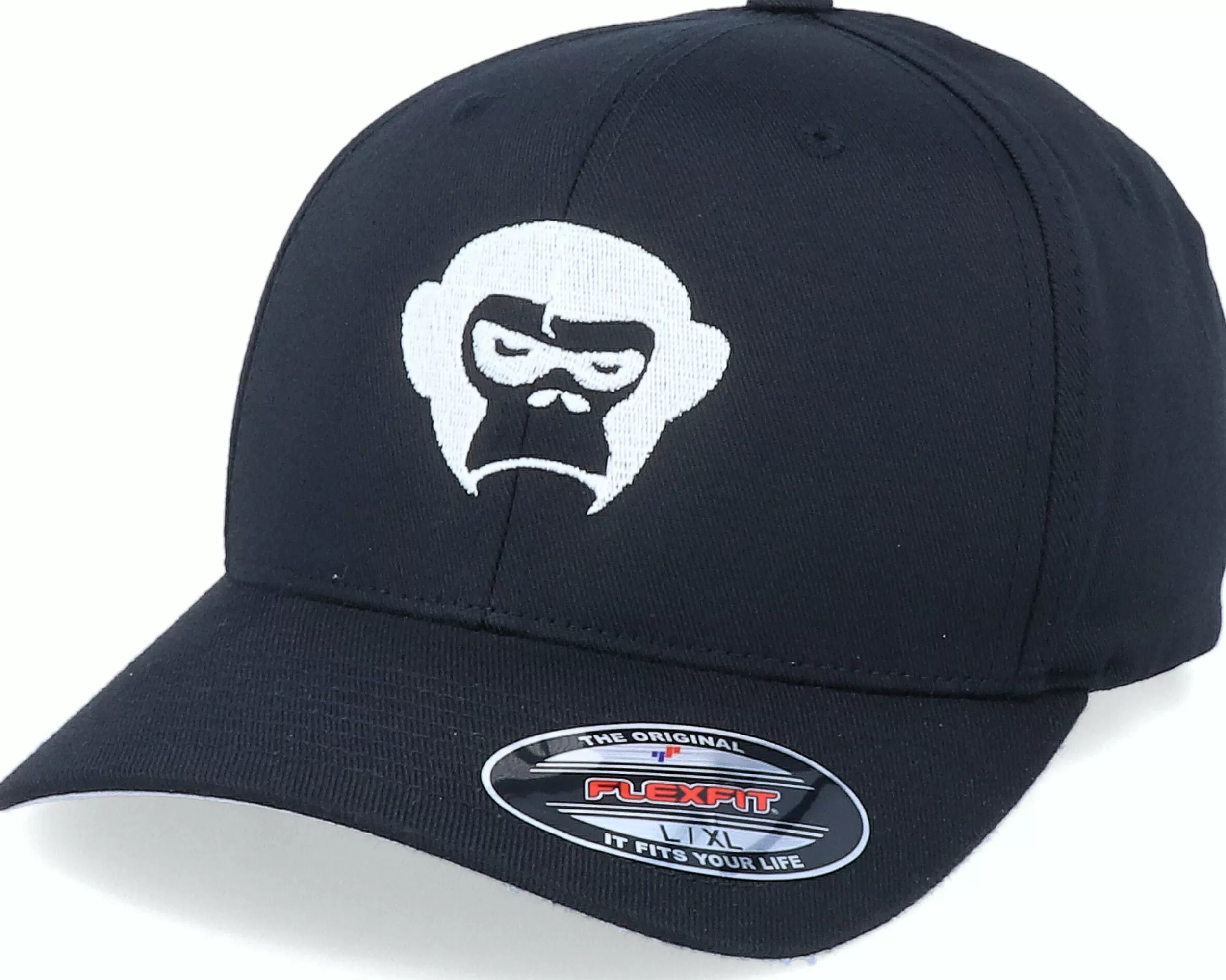 Iconic Grumpy Monkey Black Flexfit - -Unisex Flexfit