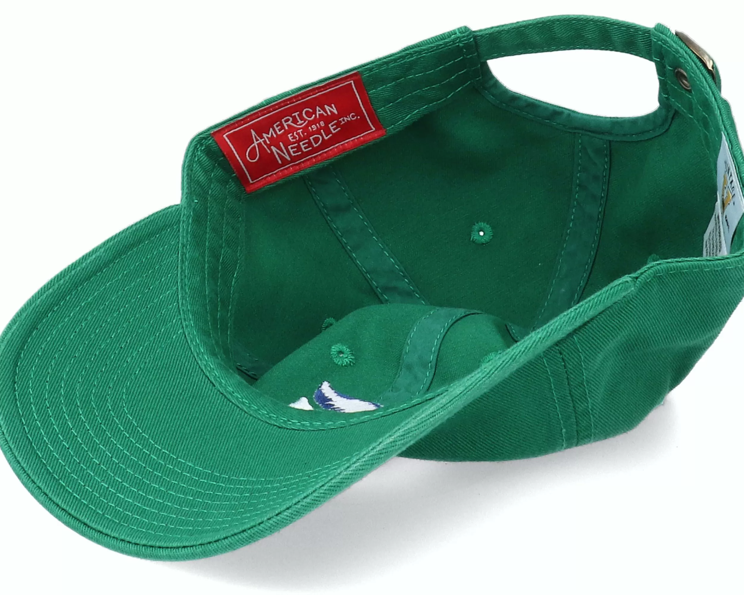 American Needle Harfort Whalers Blue Line Kelly Green Dad Cap - -Unisex Dad Cap