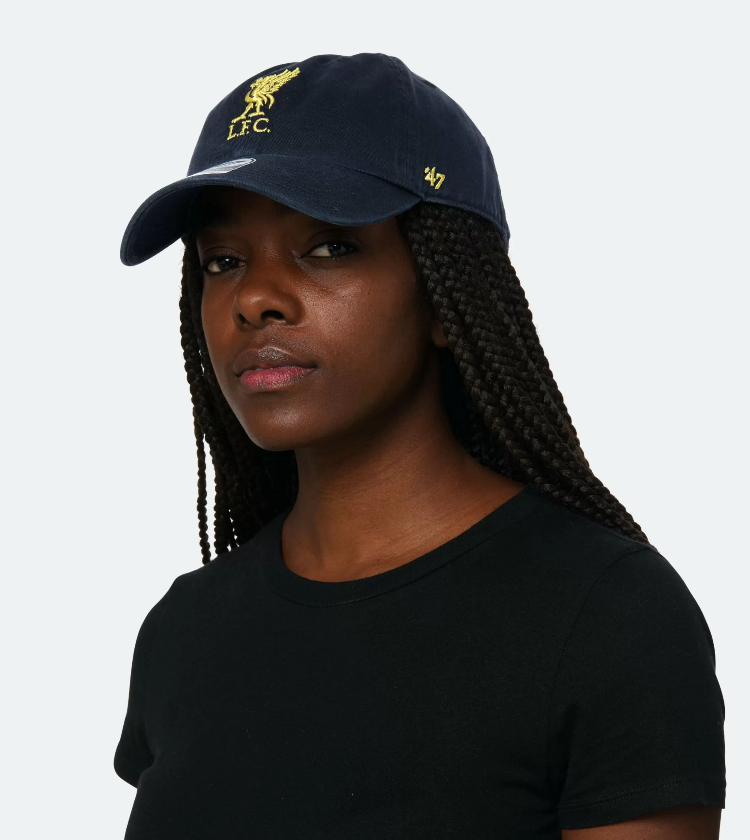 47 Brand Hatstore Exclusive Liverpool Fc Black/Gold Dad Cap - -Unisex Dad Cap