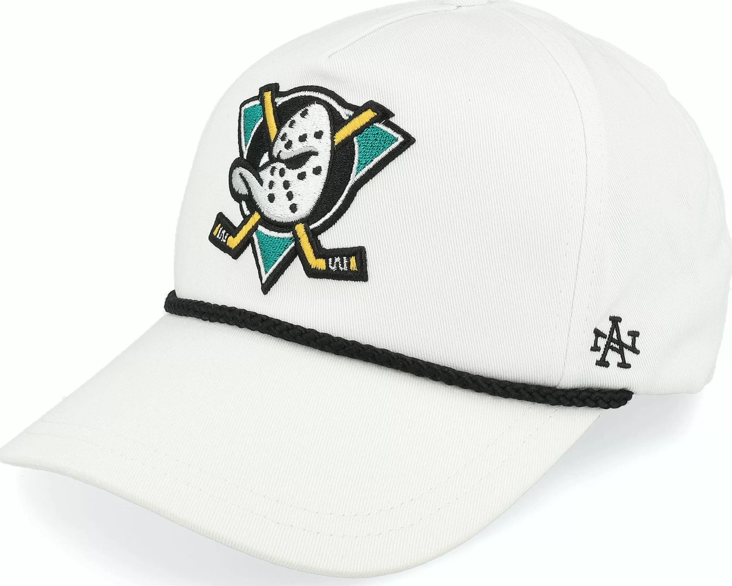 American Needle Hatstore Exclusive X Anaheim Ducks Cappy Rope White Dad Cap - -Unisex Dad Cap