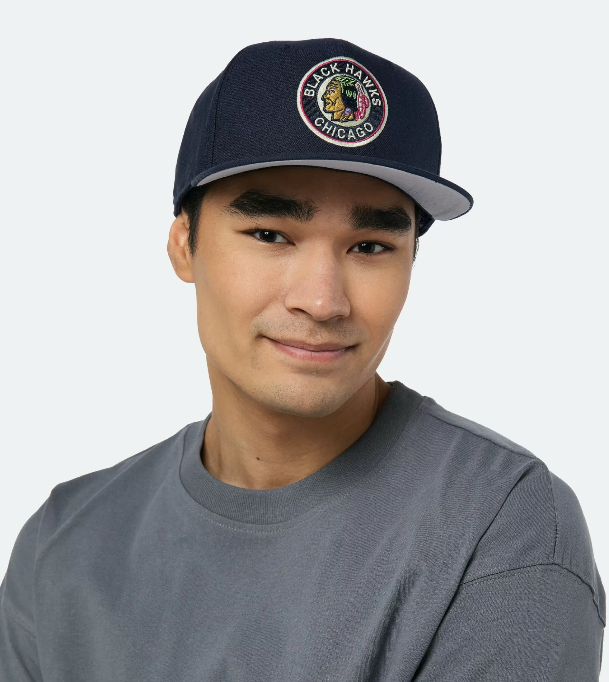 47 Brand Hatstore Exclusive X Chicago Blackhawks Captain No Shot Vintage Black Snapback - -Unisex Snapback